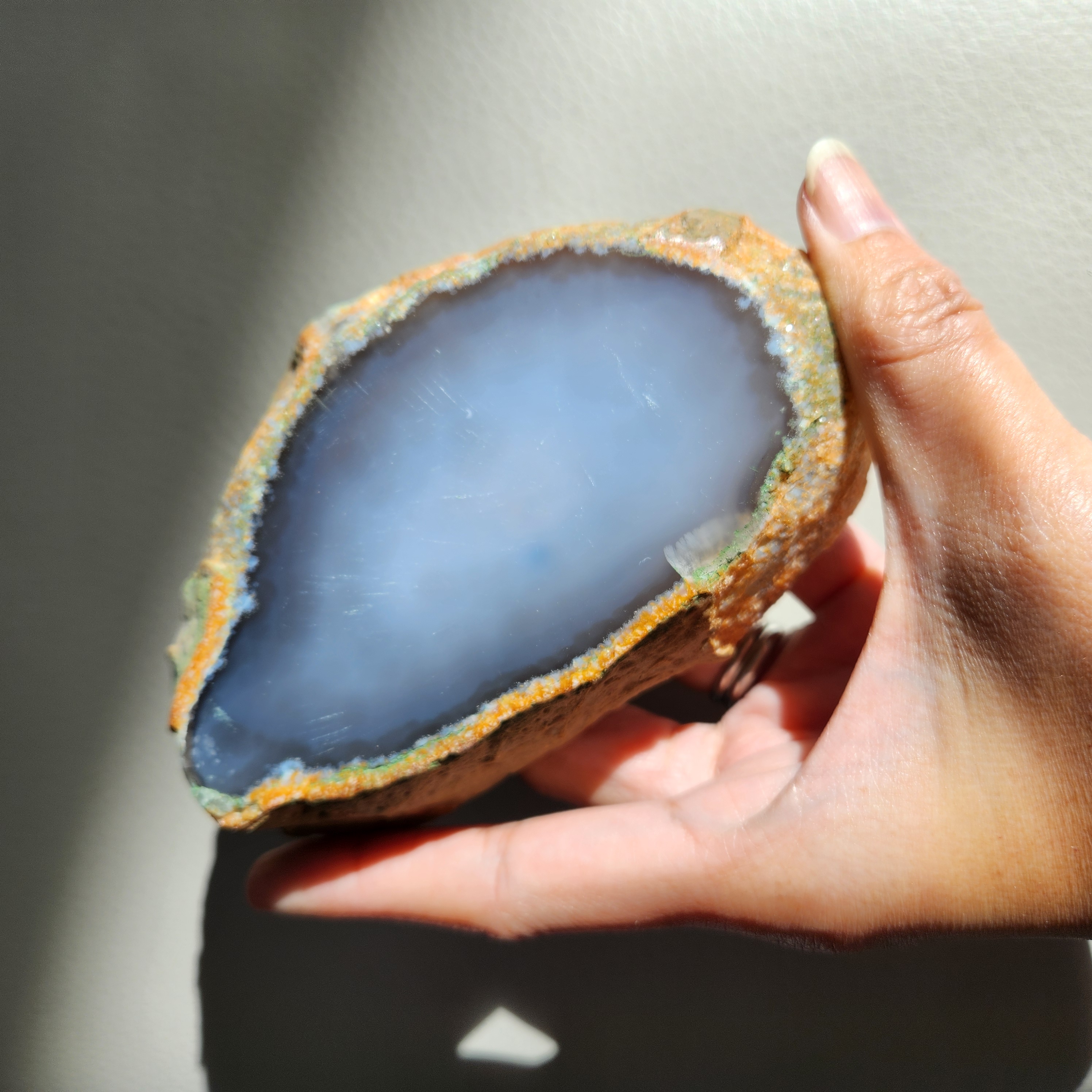 Agate Enhydro • Enhydro crystal - Clear Large MOVING water bubble