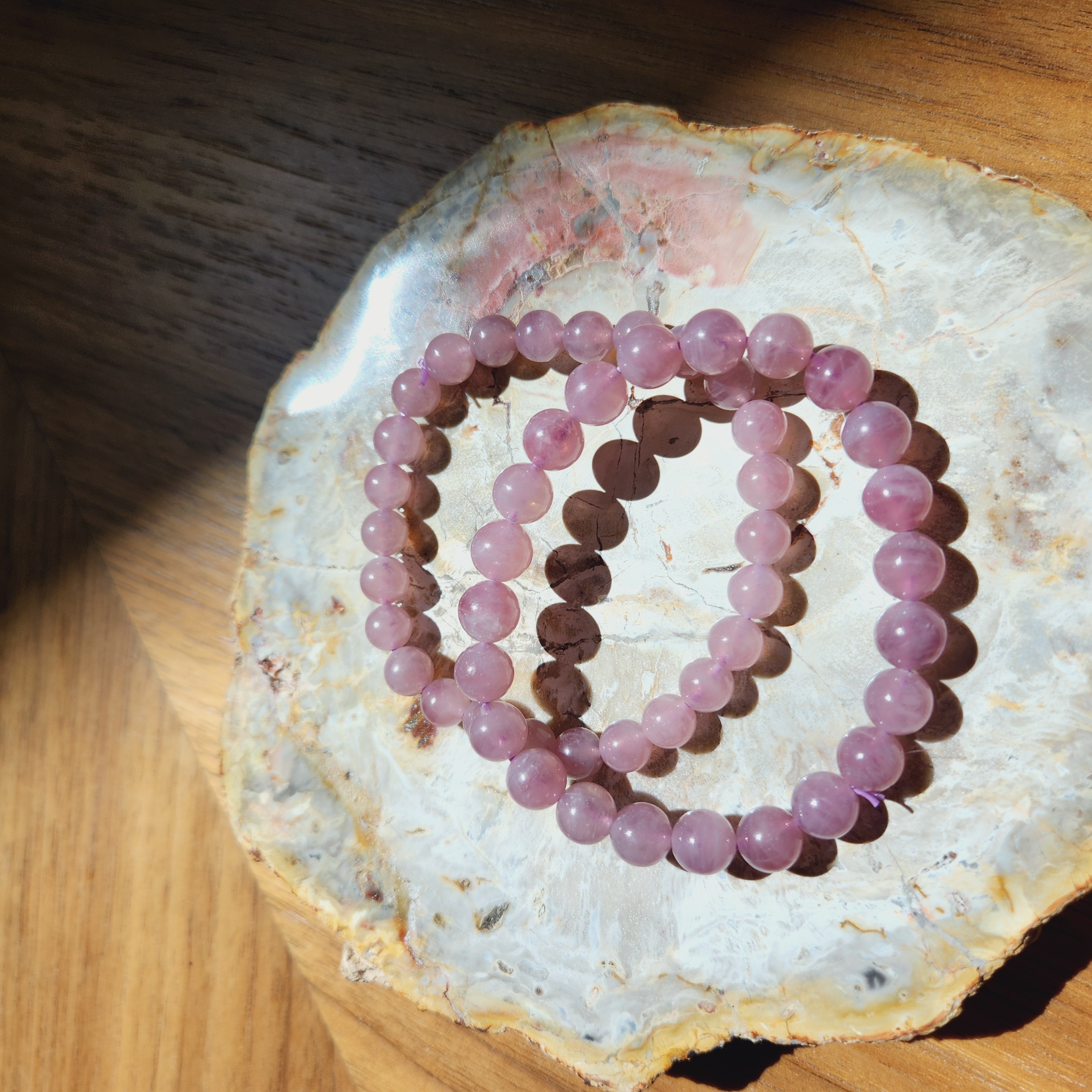 Lavender Rose Quartz bracelet - Lavender quartz bracelet