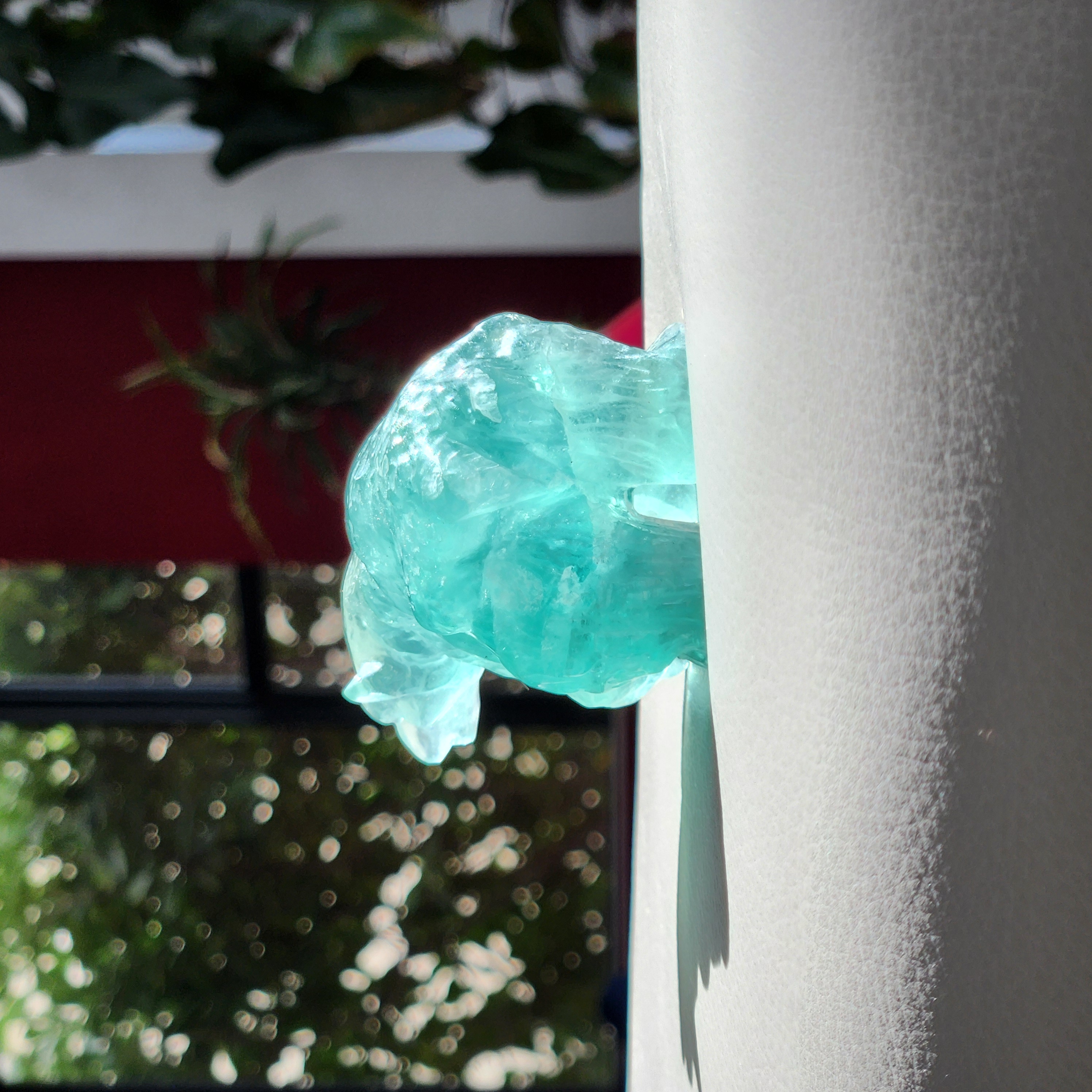 Fluorite Bear •  3.3" Green Fluorite Bear Crystal Carving • High Grade Fluorite Bear •  crystal gift idea home decoration