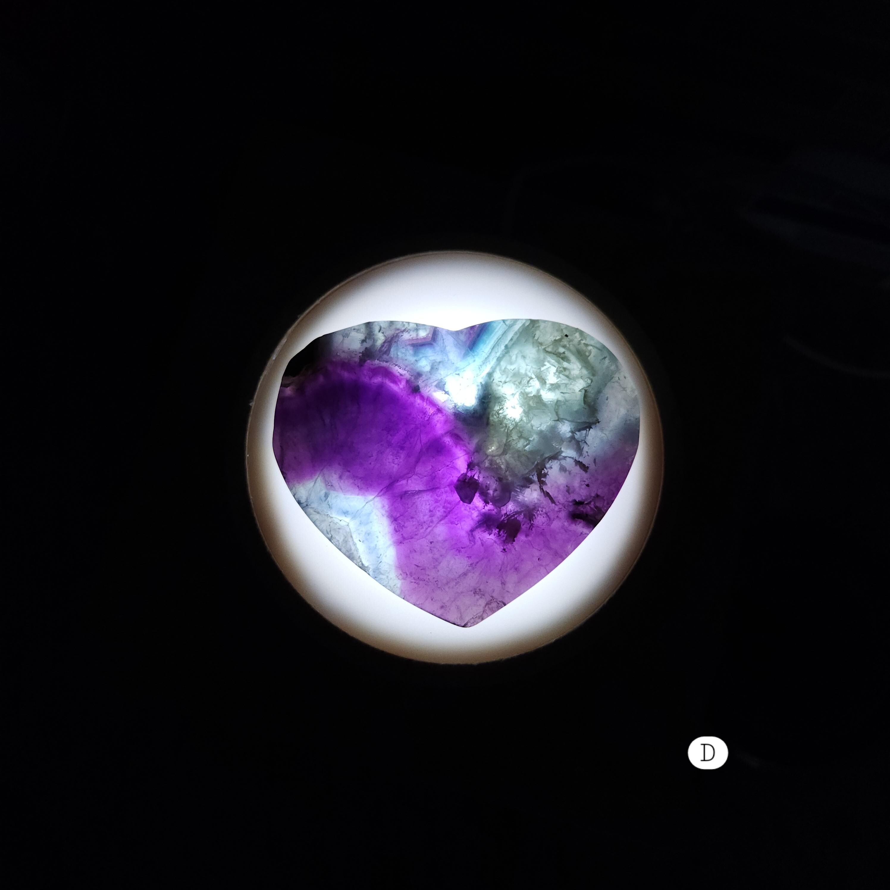 Fluorite Heart • Rainbow Fluorite crystal heart • Crystal Fluorite hearts • 