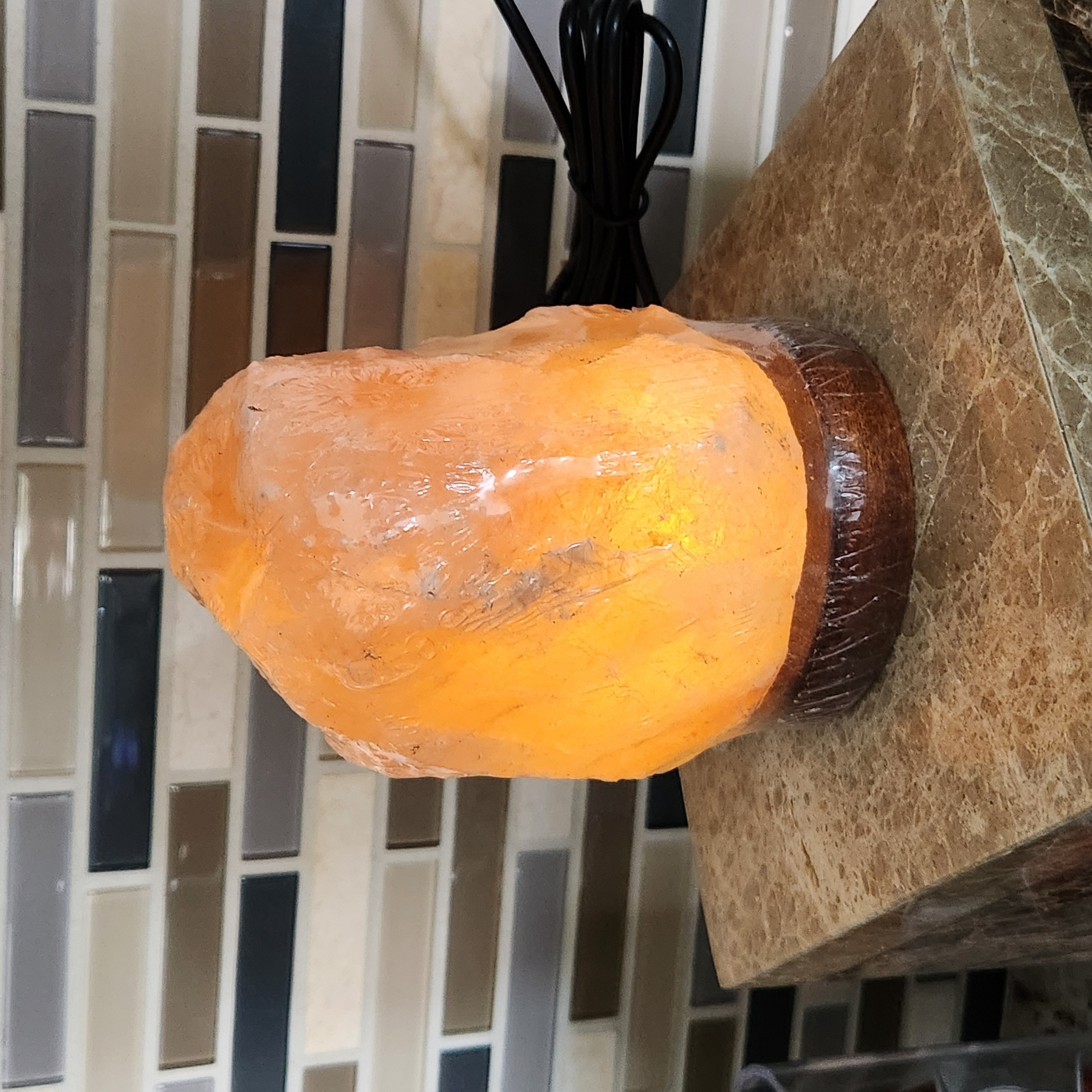 Salt Lamp • Himalayan rough natural shape lamp • Raw crystal night light - Healing Crystal Gift Home decoration