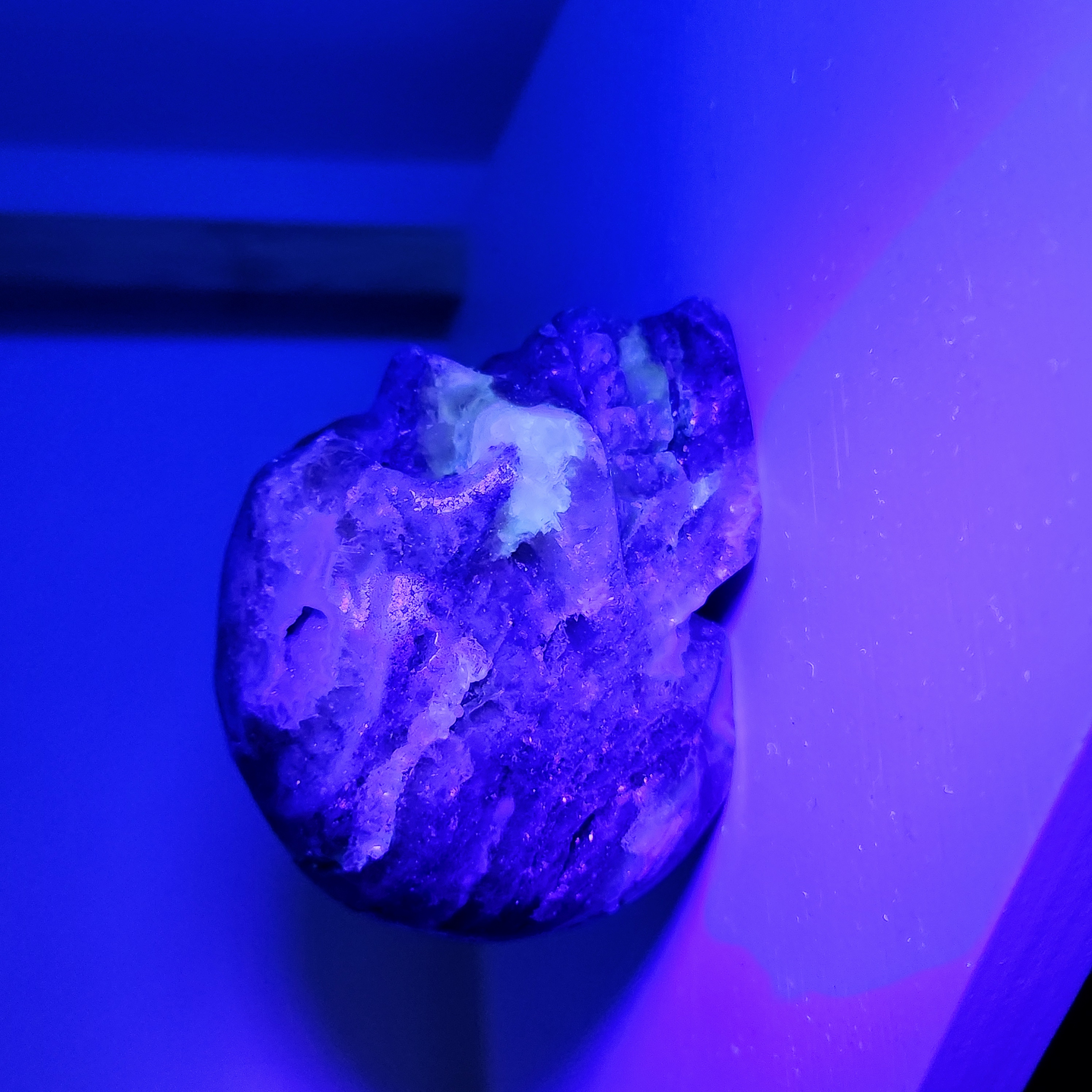 Fluorite with Moss Agate skull • UV reactive Moss Agate Fluorite skull • Moss agate skull, Fluorite skull head