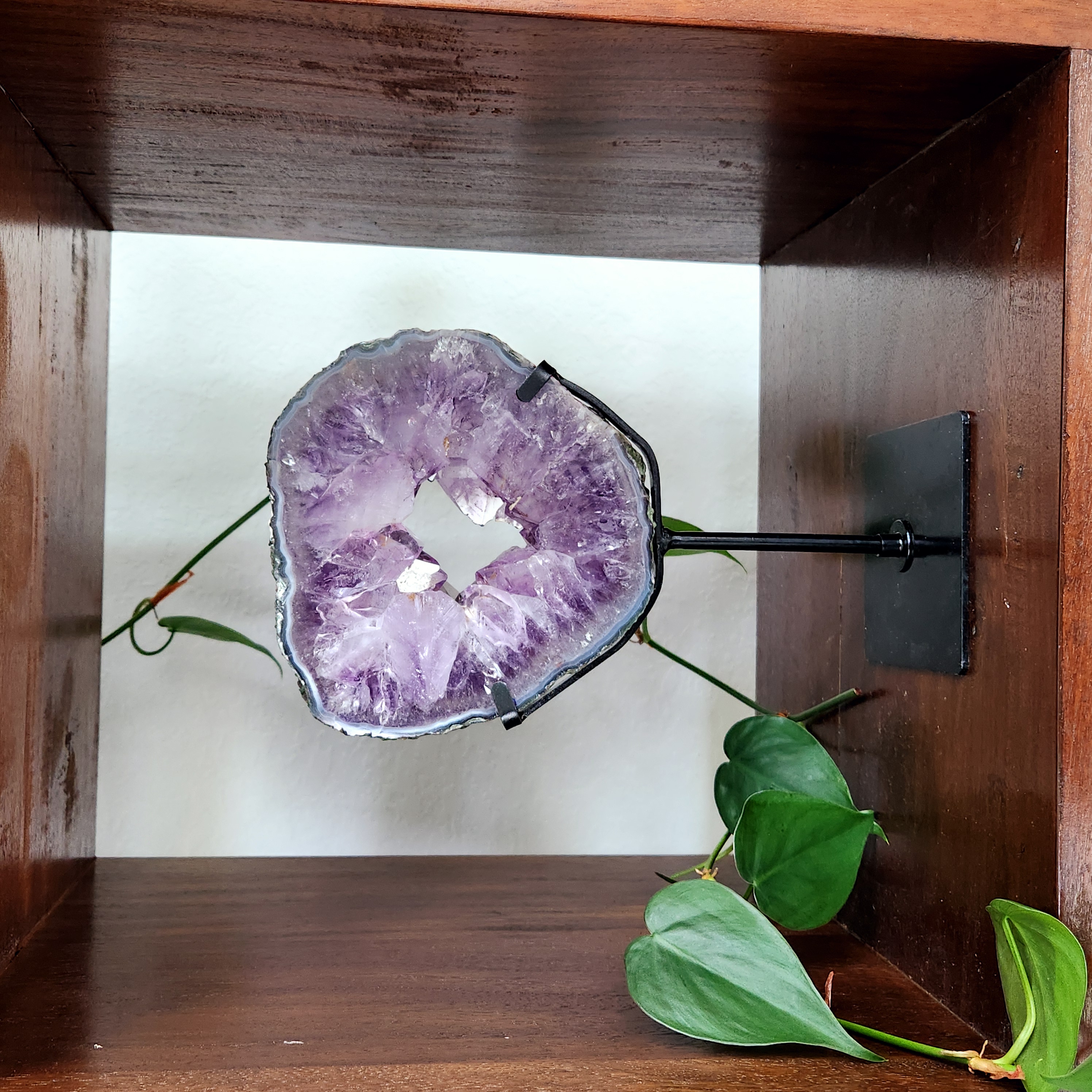 Amethyst Portal • 10" Amethyst Specimen • Amethyst mineral• Amethyst Crystal Portal on stand - Crystal Home Decoration Gift