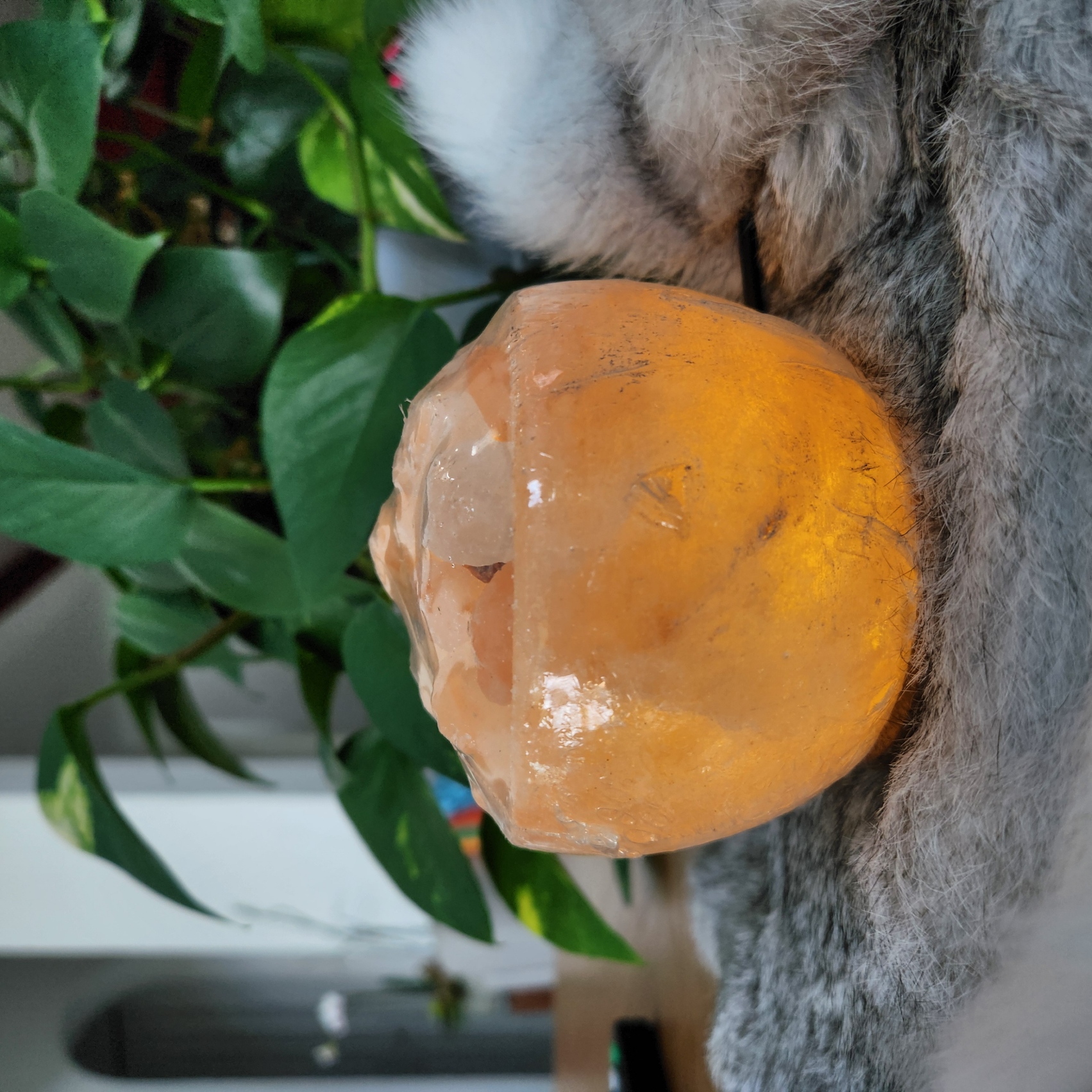 Salt Lamp • Himalayan bowl shape lamp • Bowl night light - Healing Crystal Gift Home decoration