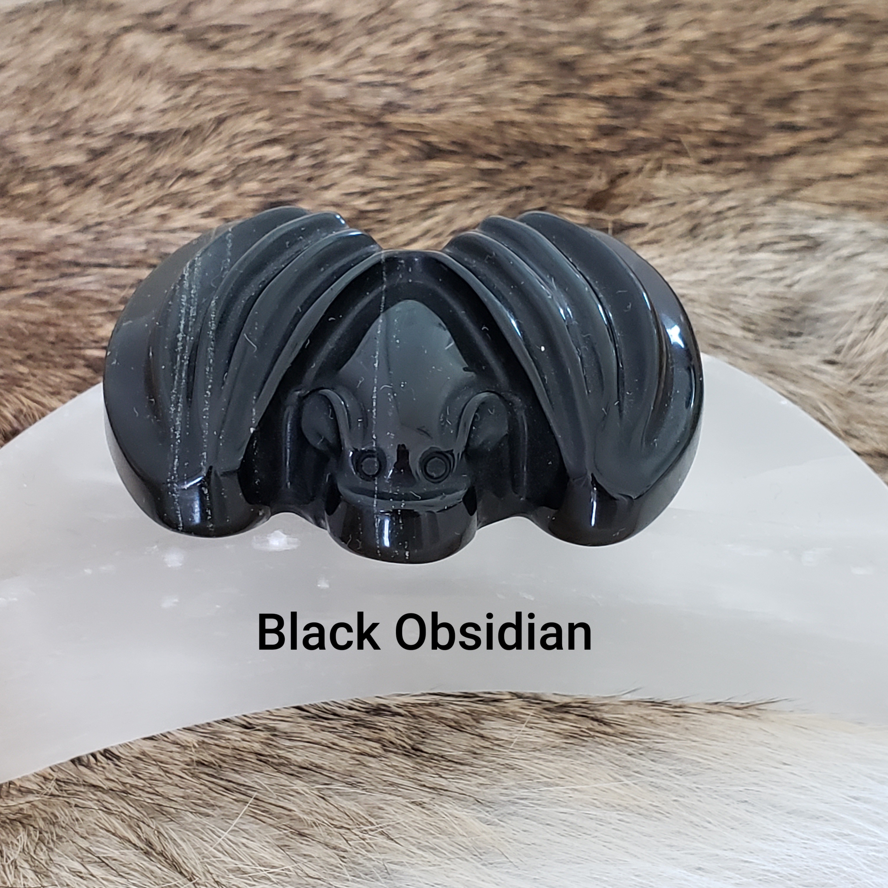 Crystal Bats - 2.8" Bat carving - Stone bats - Halloween bats decoration, Bats crystal gift