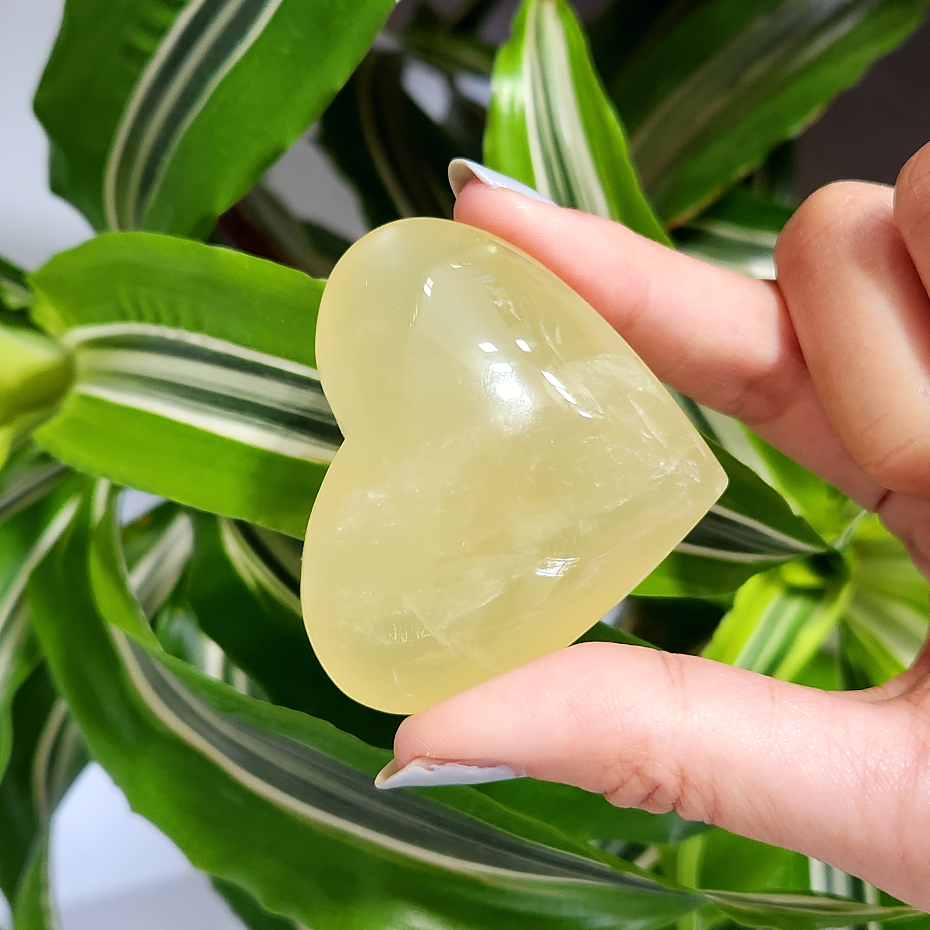 Citrine Heart • 2.2" Natural Citrine crystal heart carving - Citrine starlight heart carving • Citrine Crystal Home Decoration gift