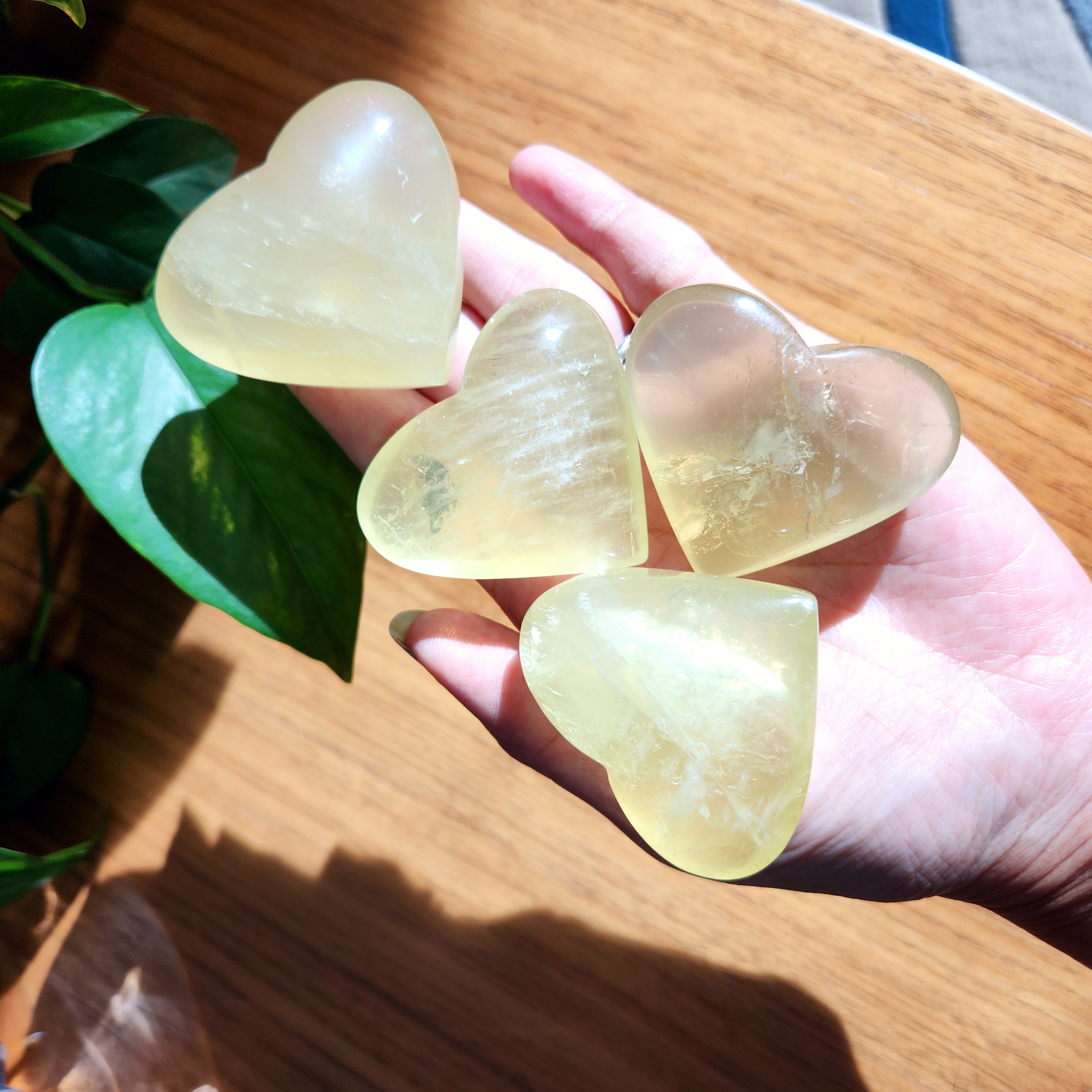 Citrine Heart • 2.2" Natural Citrine crystal heart carving - Citrine starlight heart carving • Citrine Crystal Home Decoration gift