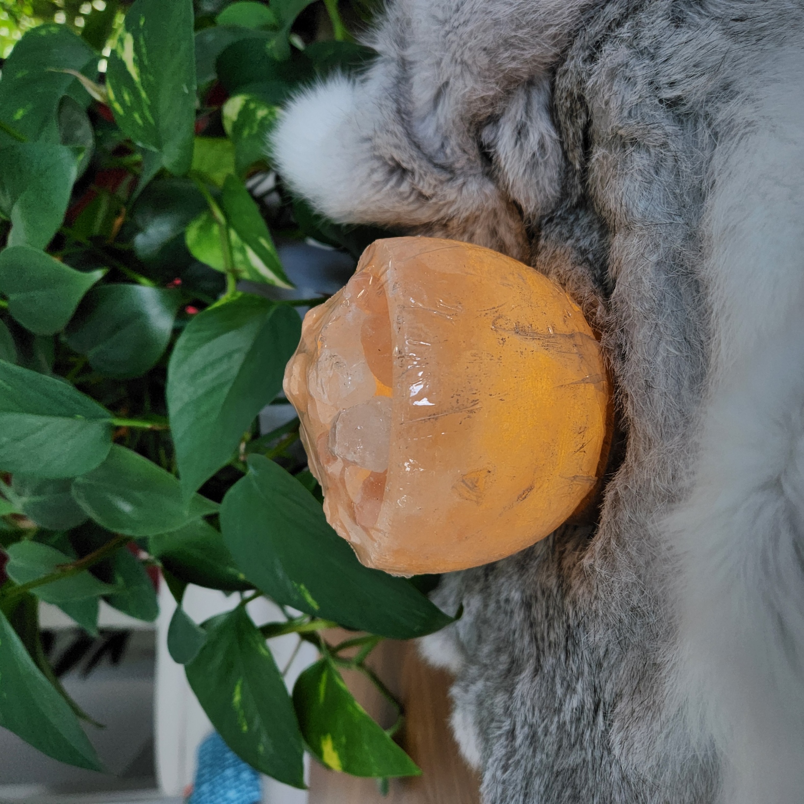 Salt Lamp • Himalayan bowl shape lamp • Bowl night light - Healing Crystal Gift Home decoration