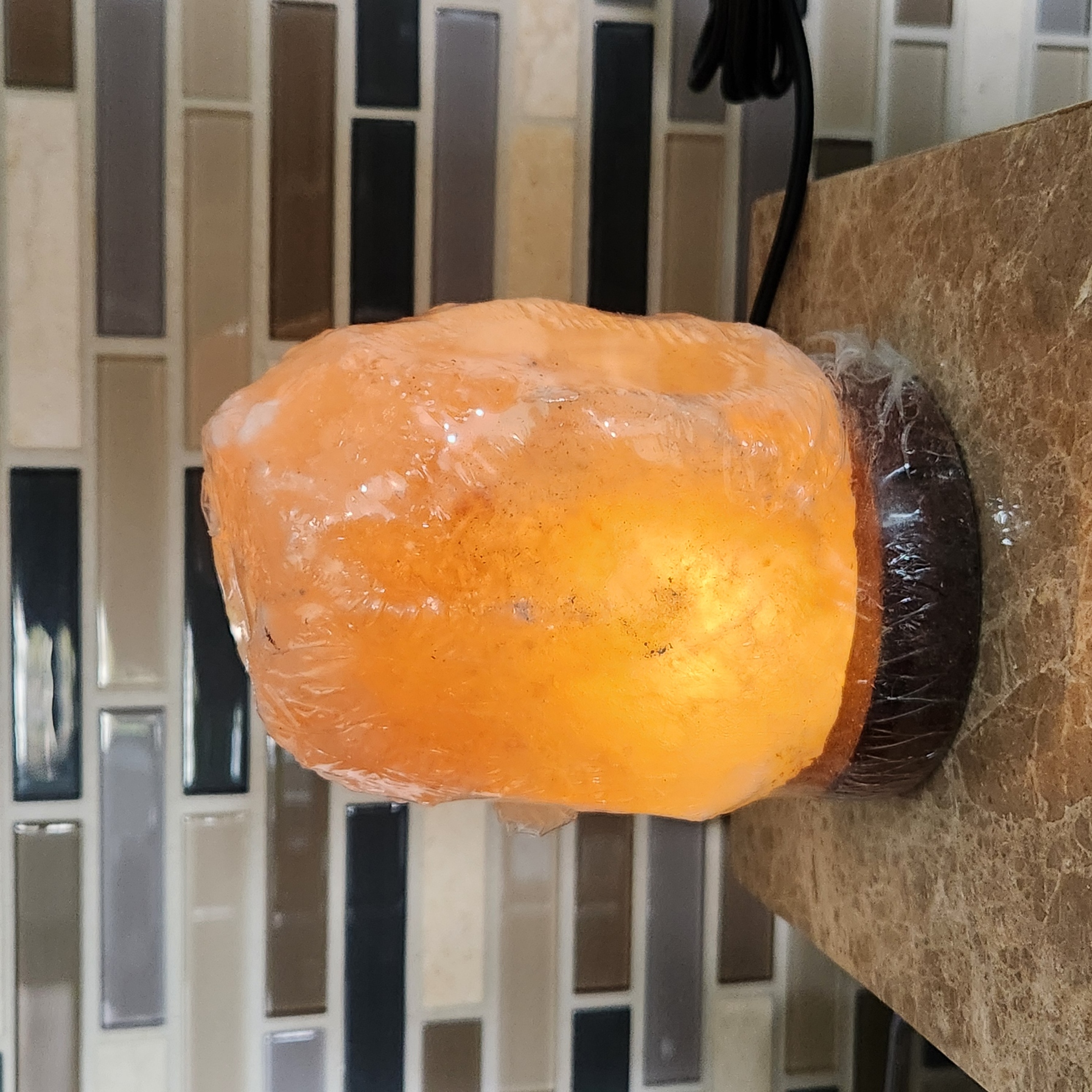 Salt Lamp • Himalayan rough natural shape lamp • Raw crystal night light - Healing Crystal Gift Home decoration