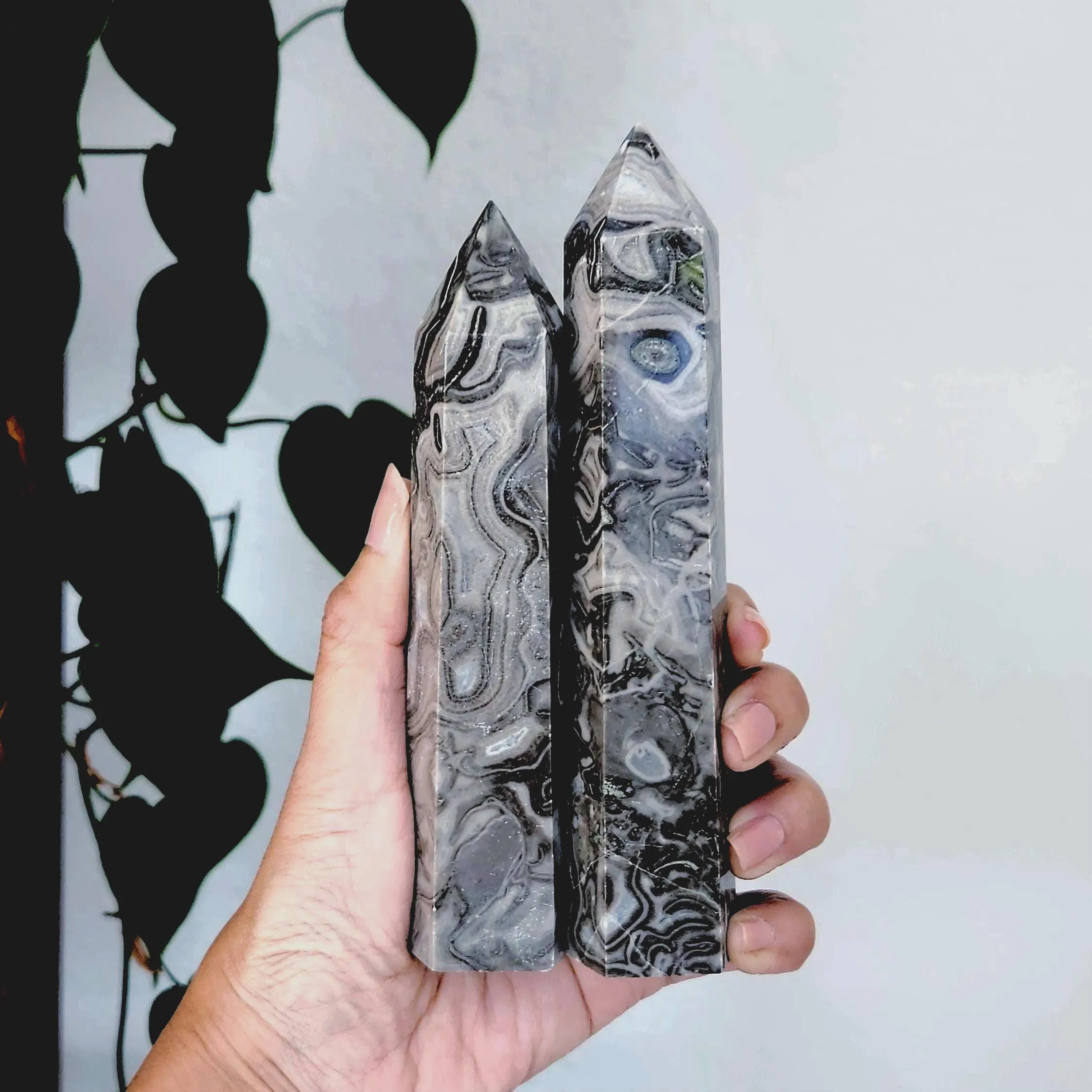 Picasso Jasper crystal point • 6" crystal Jasper Point