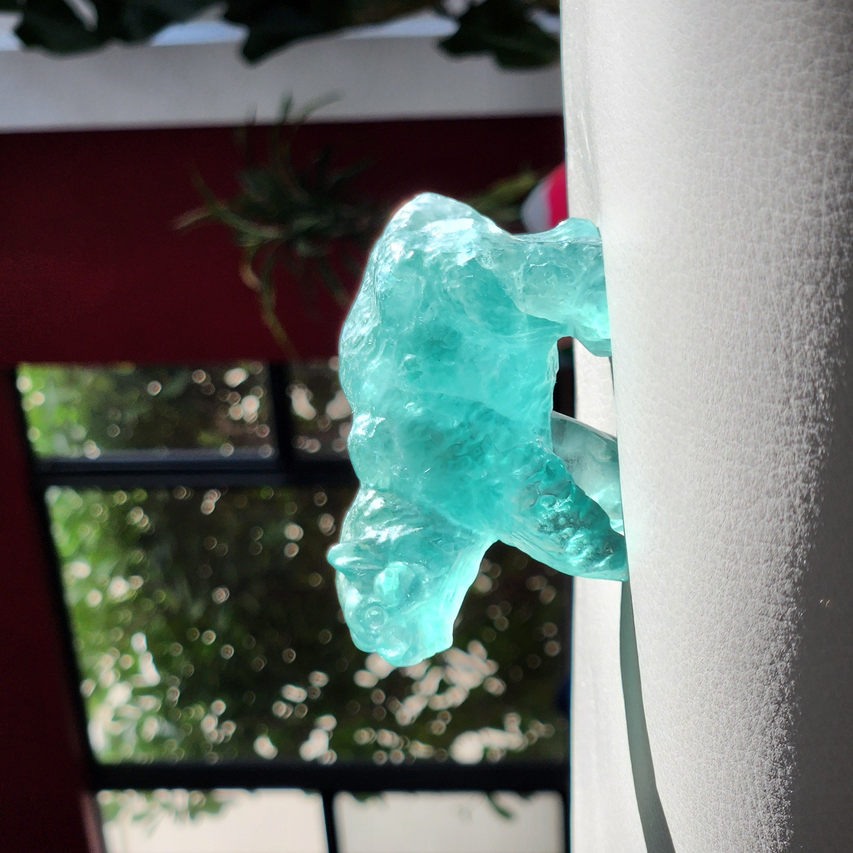 Fluorite Bear •  3.3" Green Fluorite Bear Crystal Carving • High Grade Fluorite Bear •  crystal gift idea home decoration