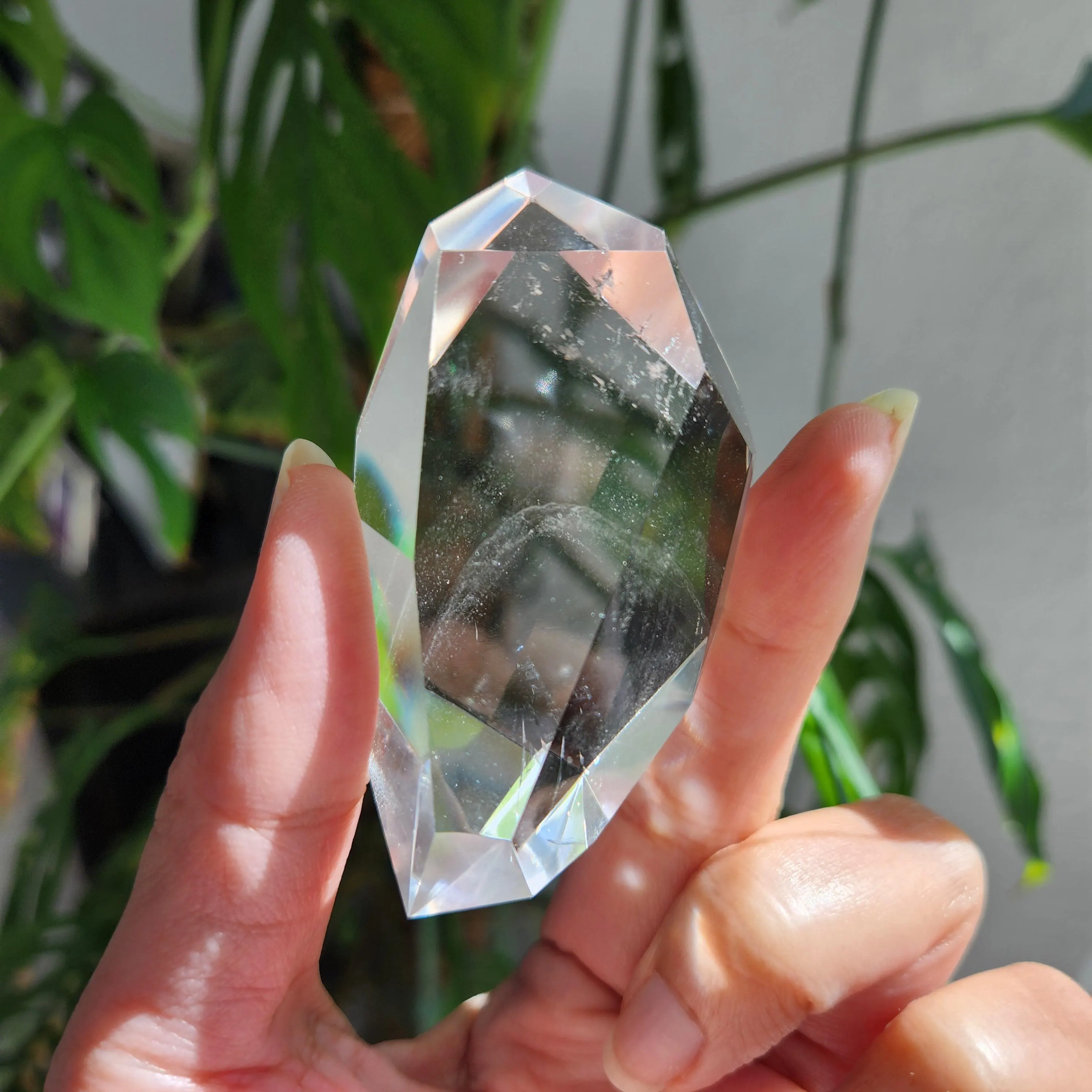 Shadow Phantom Quartz Freeform • 2.75" Shadow Ghost Quartz free form specimen •crystal  shadow quartz specimen gift home decoration