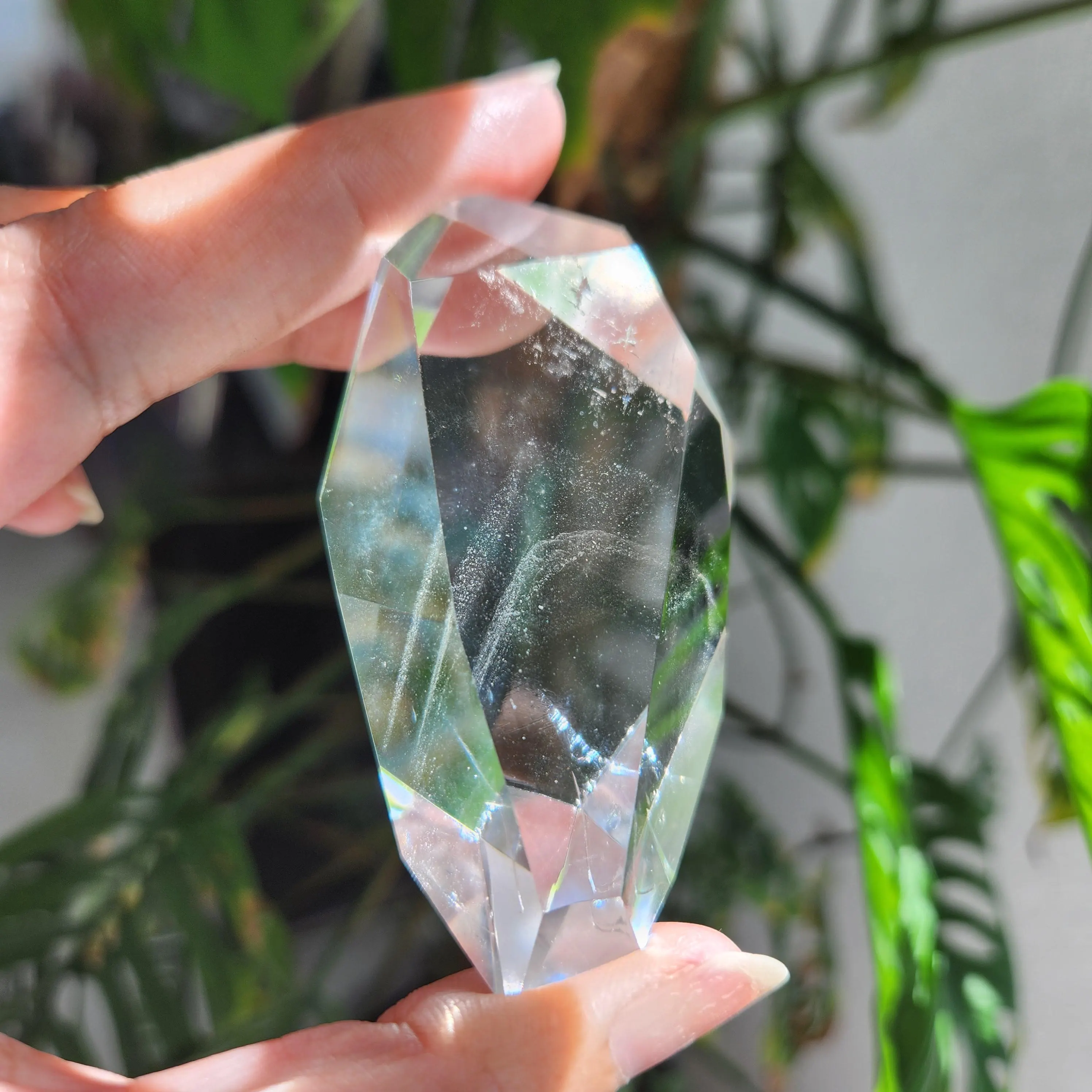 Shadow Phantom Quartz Freeform • 2.75" Shadow Ghost Quartz free form specimen •crystal  shadow quartz specimen gift home decoration