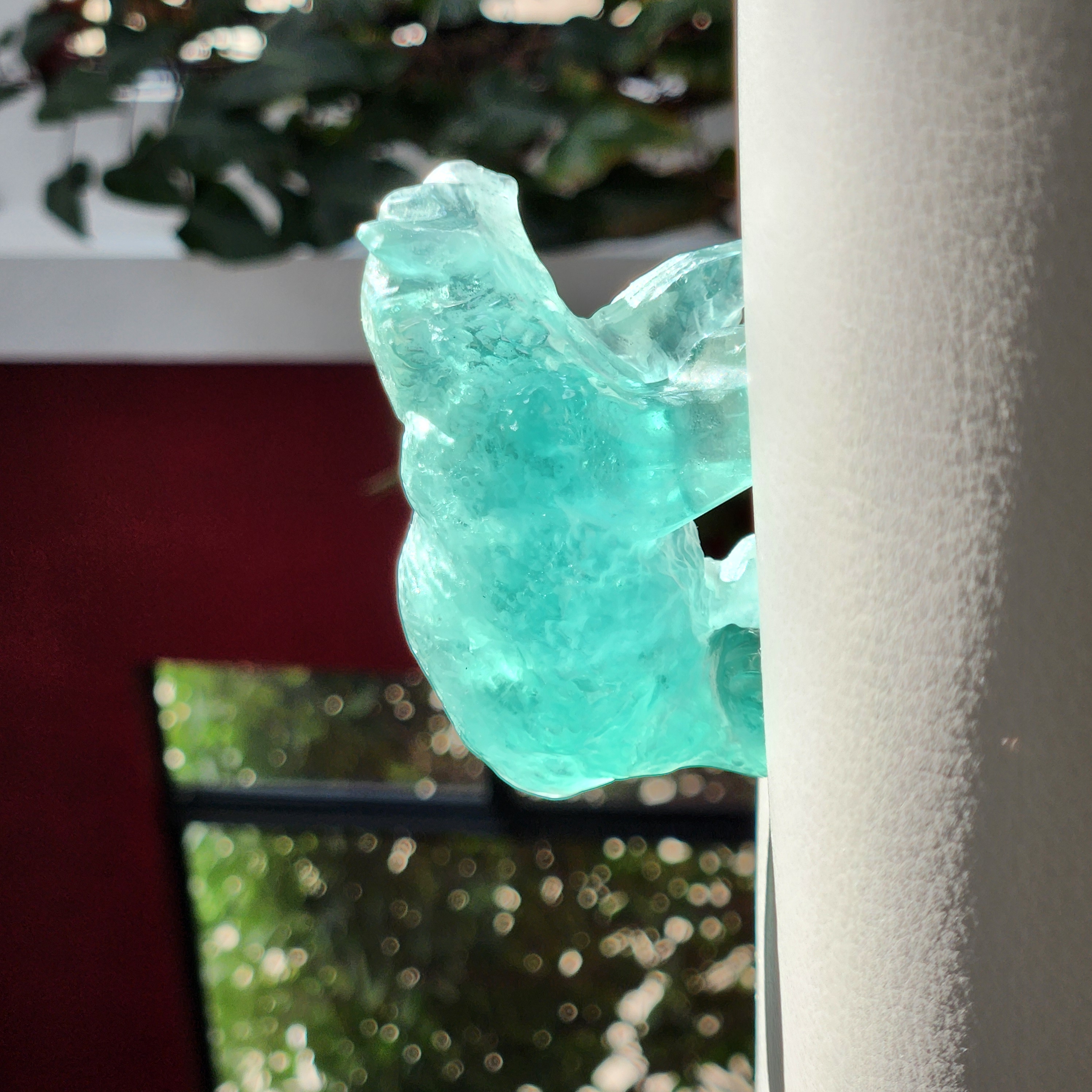 Fluorite Bear •  3.3" Green Fluorite Bear Crystal Carving • High Grade Fluorite Bear •  crystal gift idea home decoration