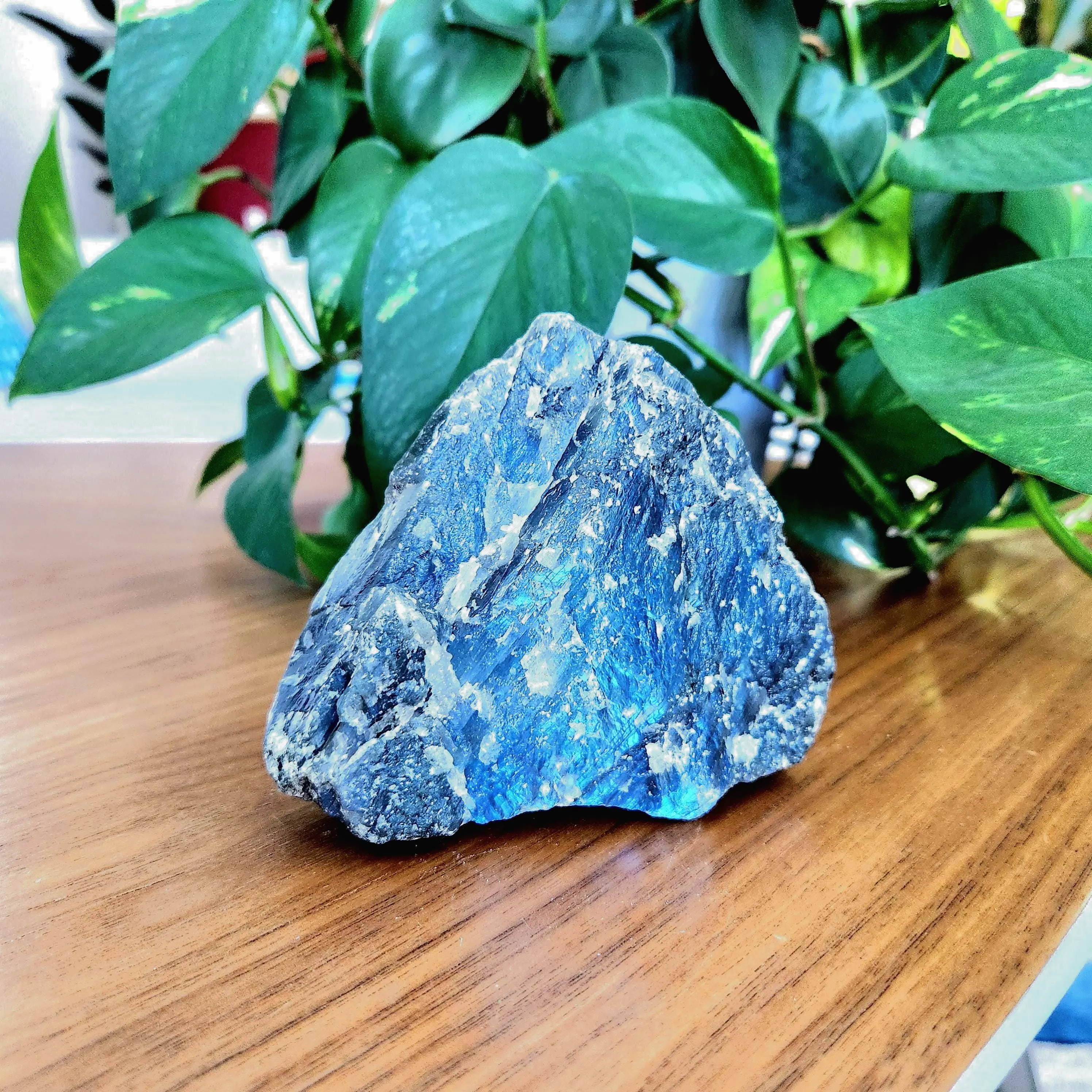 Labradorite crystal Freeform • 4.2" Raw rough Labradorite mineral • Labradorite free form specimen 