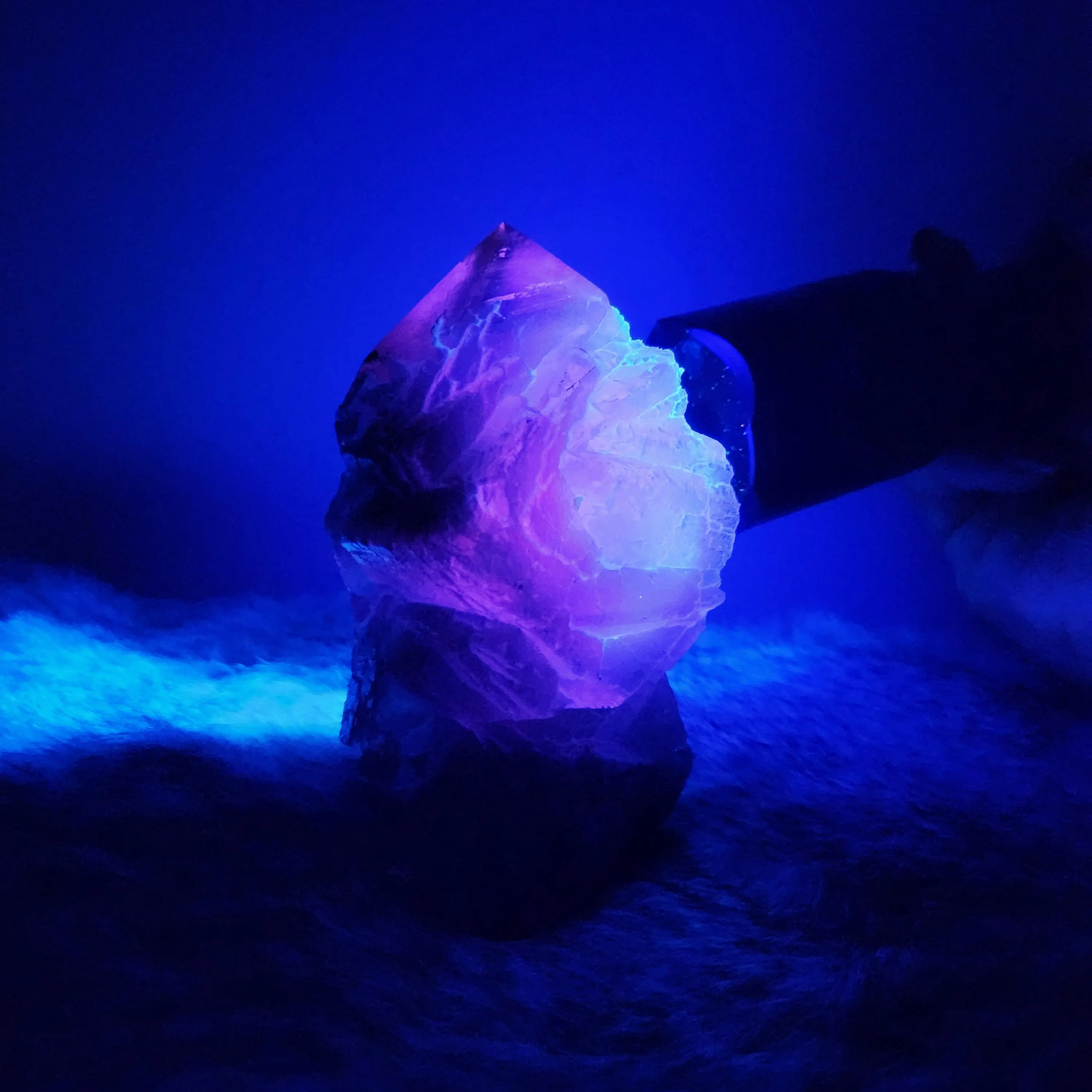 Black Rose Fluorite Point - 4" Black Rose Fluorite crystal point 