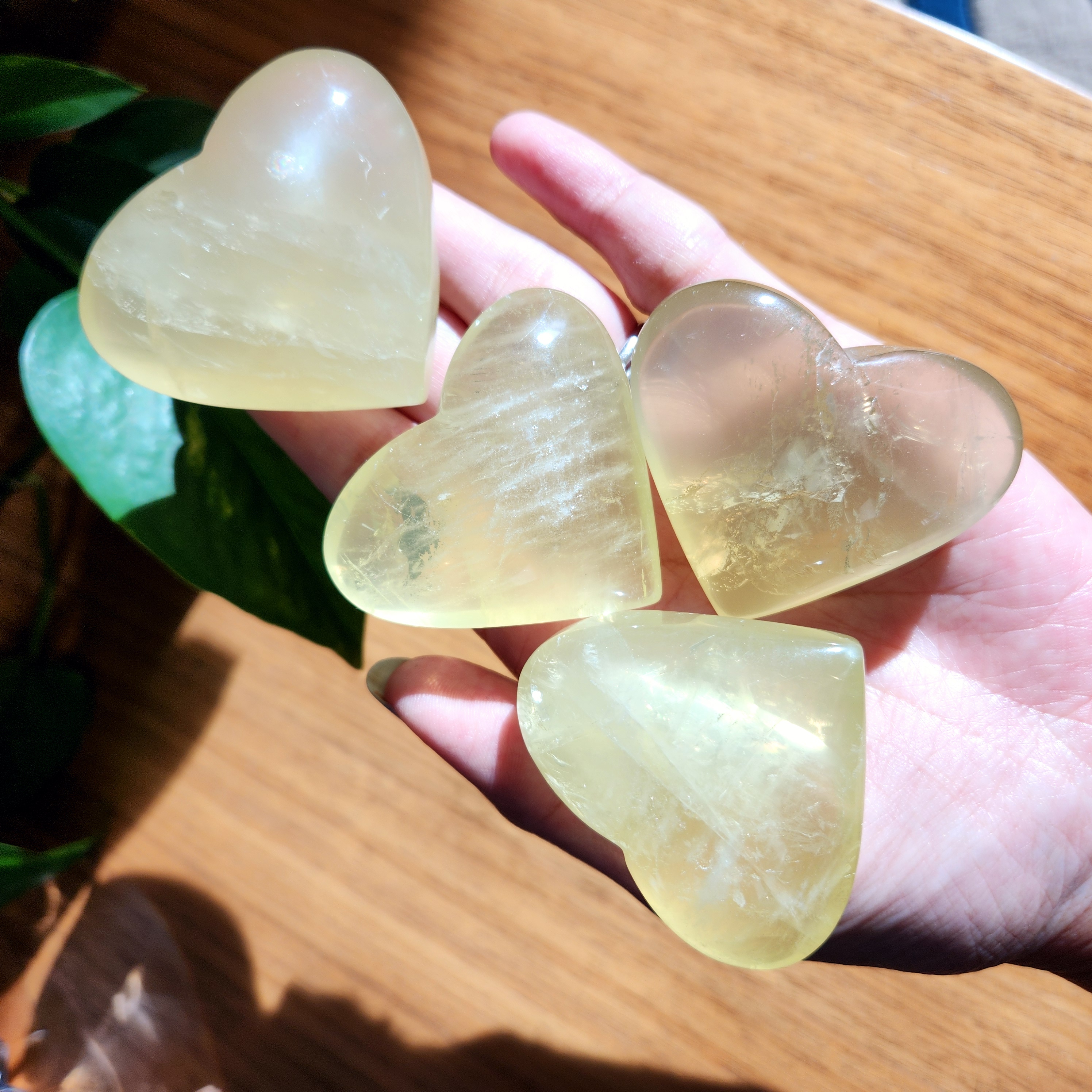 Citrine Heart • 2.2" Natural Citrine crystal heart carving - Citrine starlight heart carving • Citrine Crystal Home Decoration gift