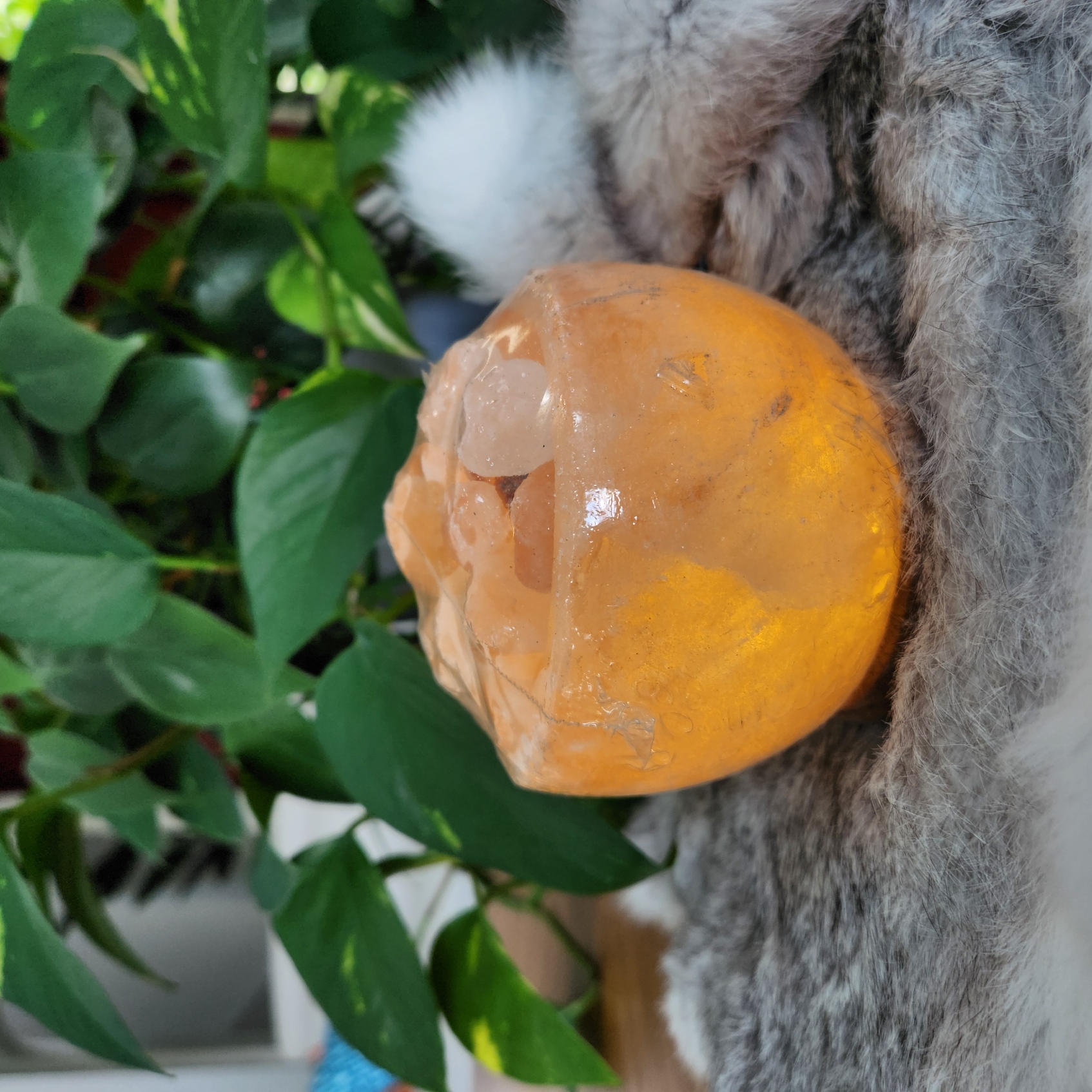 Salt Lamp • Himalayan bowl shape lamp • Bowl night light - Healing Crystal Gift Home decoration