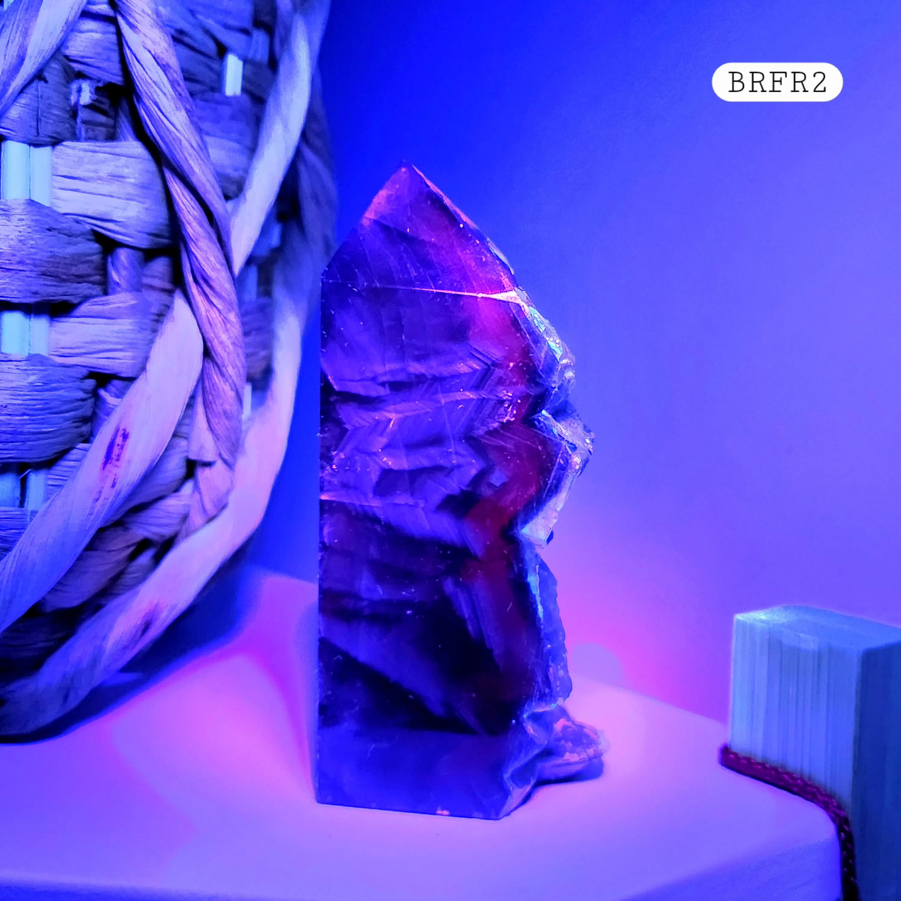 Black Rose Fluorite Point - 4" Black Rose Fluorite crystal point 