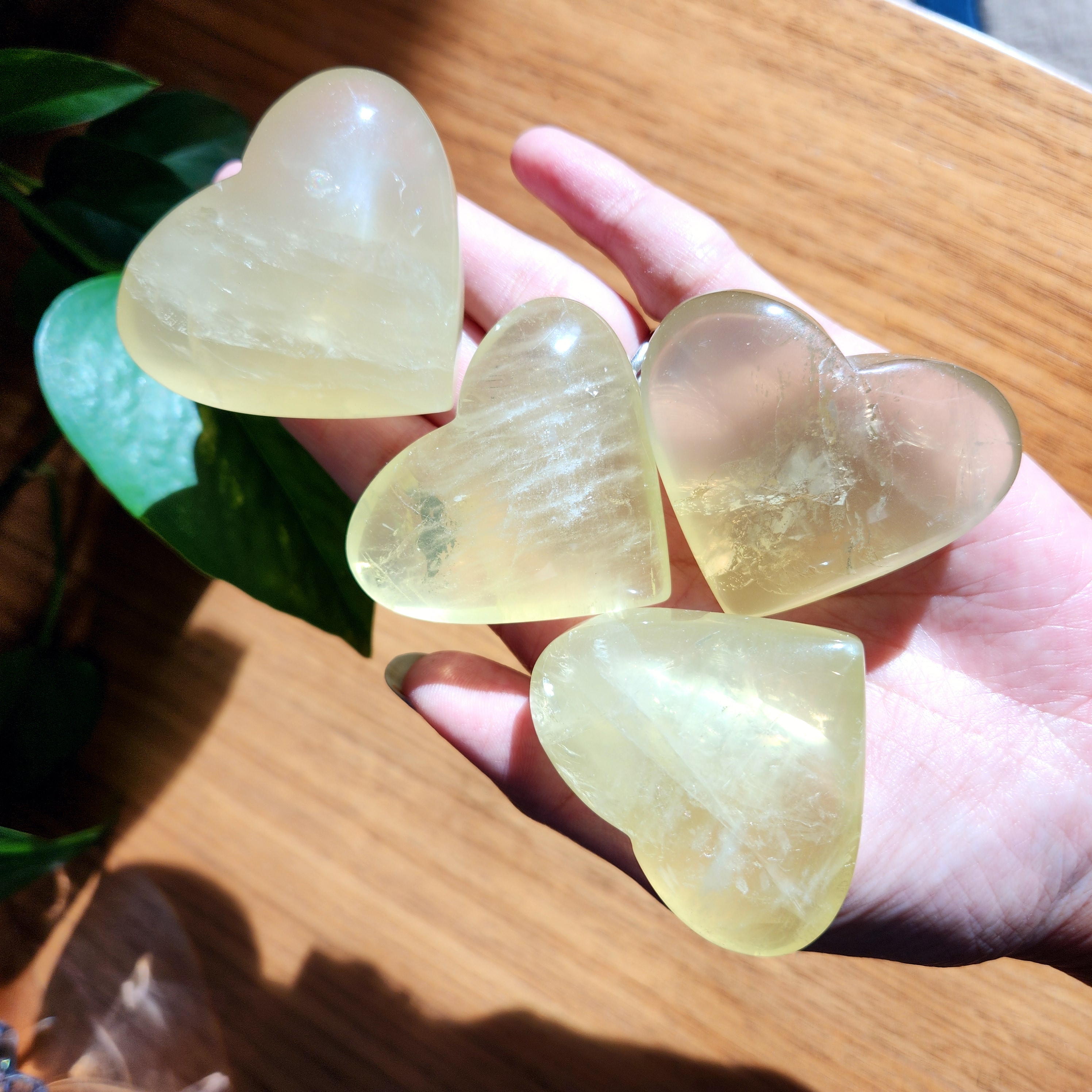 Citrine Heart • 2.2" Natural Citrine crystal heart carving - Citrine starlight heart carving • Citrine Crystal Home Decoration gift
