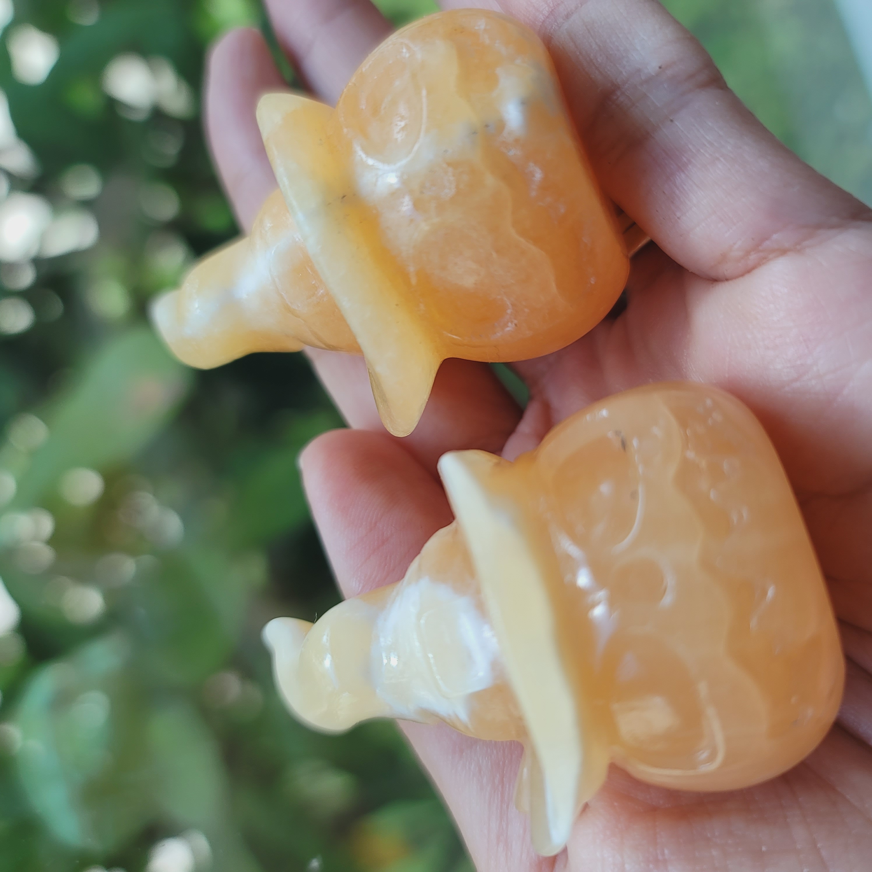 Orange Calcite Pumpkin • 2' Halloween Pumpkin Carving, home Decoration • Witch hat pumpkin • Crystal Jack O Lantern Pumpkin