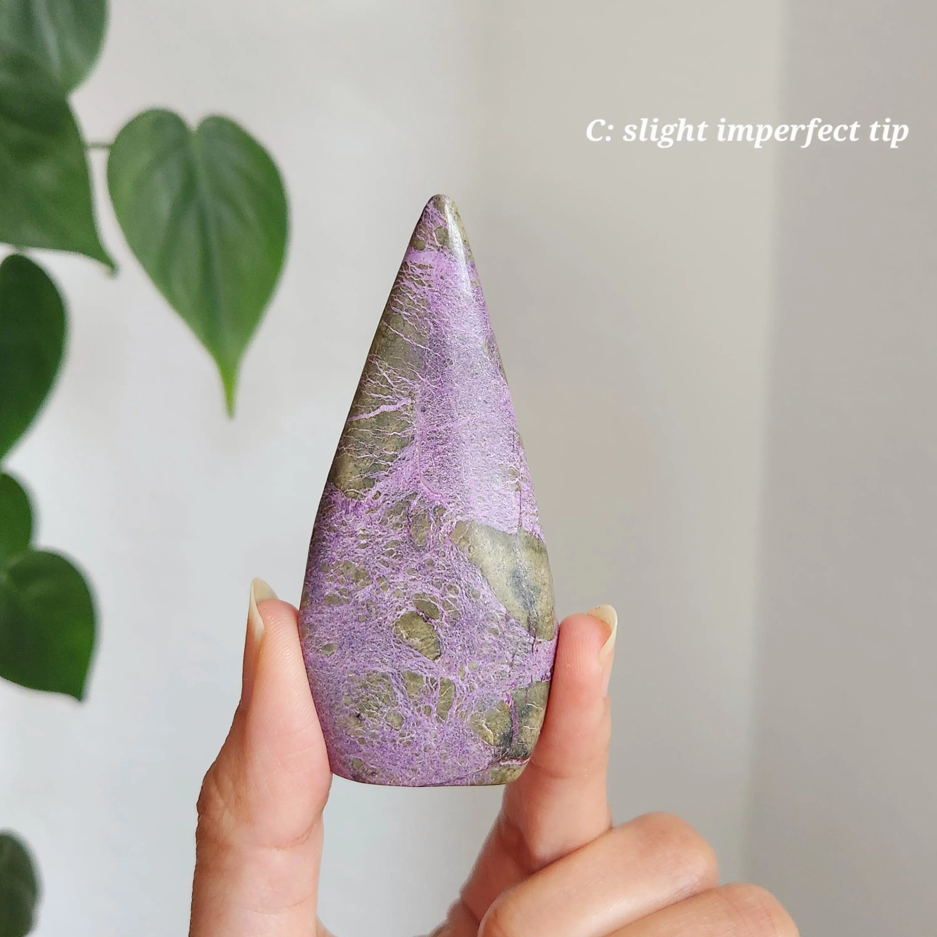 Atlantisite Flame, Stichtite and Serpentine Freeform Flame, Atlantisite Free Form carving, Crystal gift home decoration