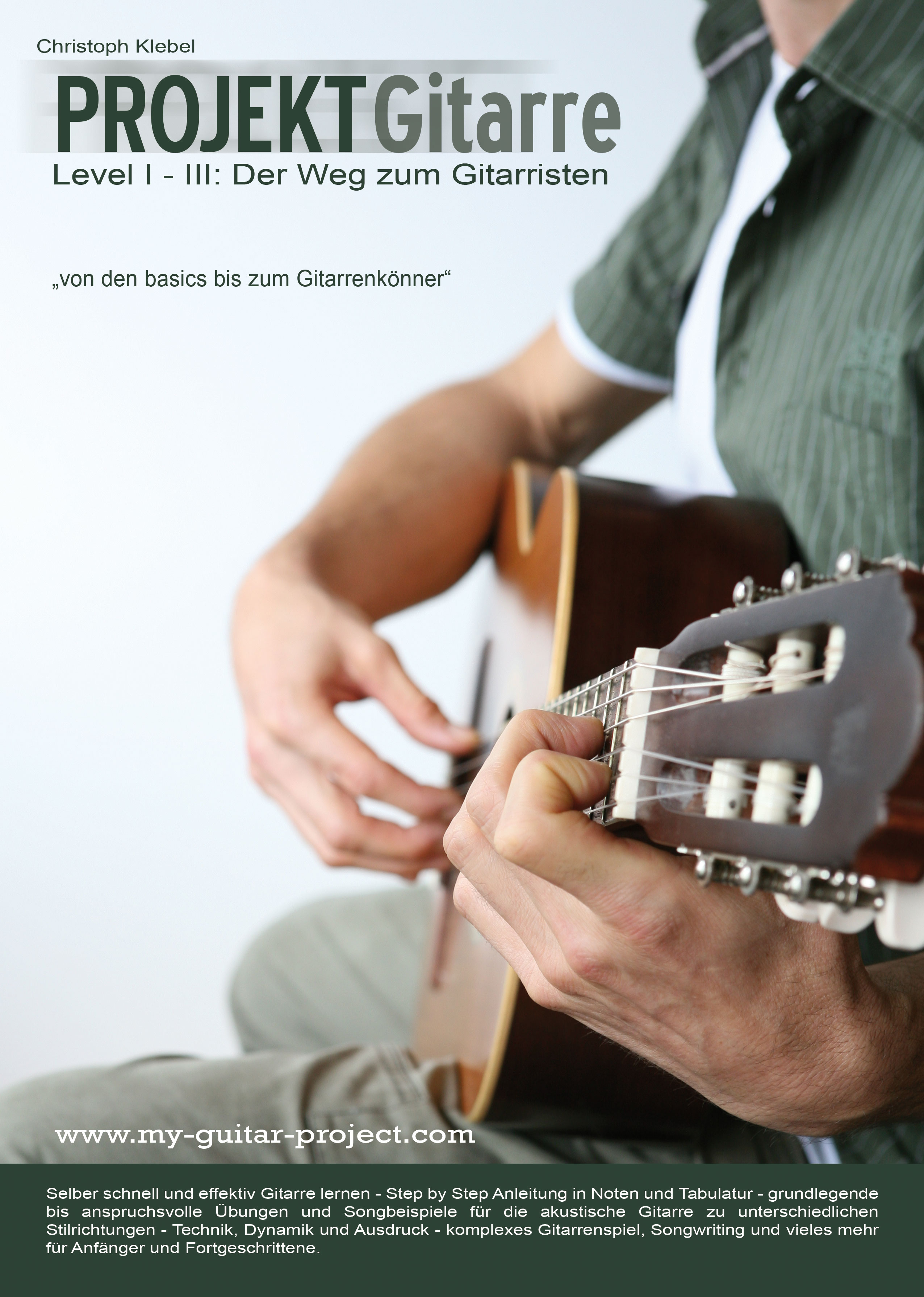 Gitarrenlehrbuch für das Selbstudium (Ebook in deutsch, als ausdruckbares pdf)