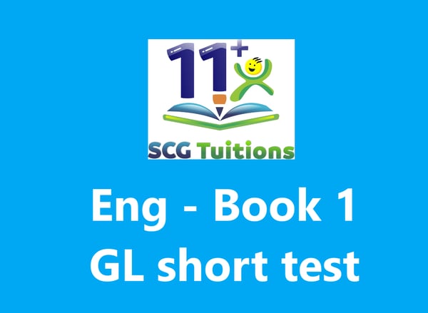 English - GL : Comprehension and SPAG