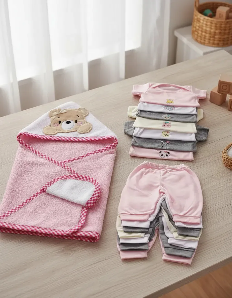 Set de Ropa y Toalla para Bebé