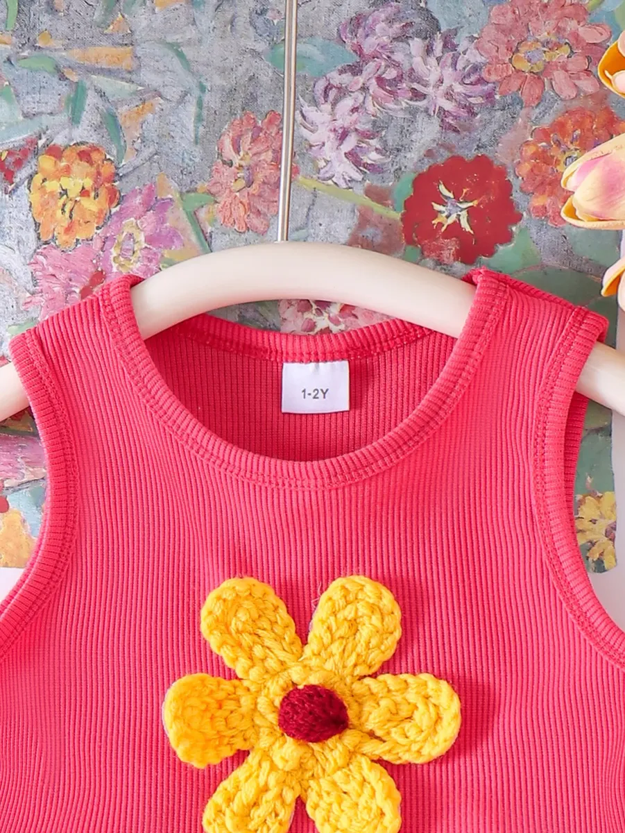 Conjunto Niña Flor Amarilla