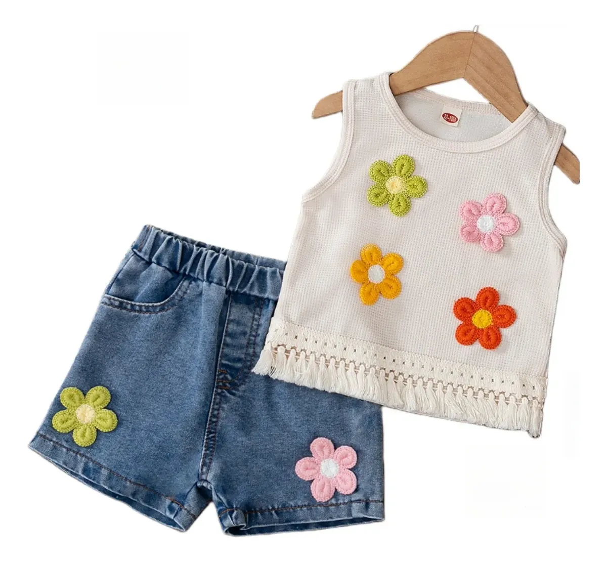 Conjunto infantil flores