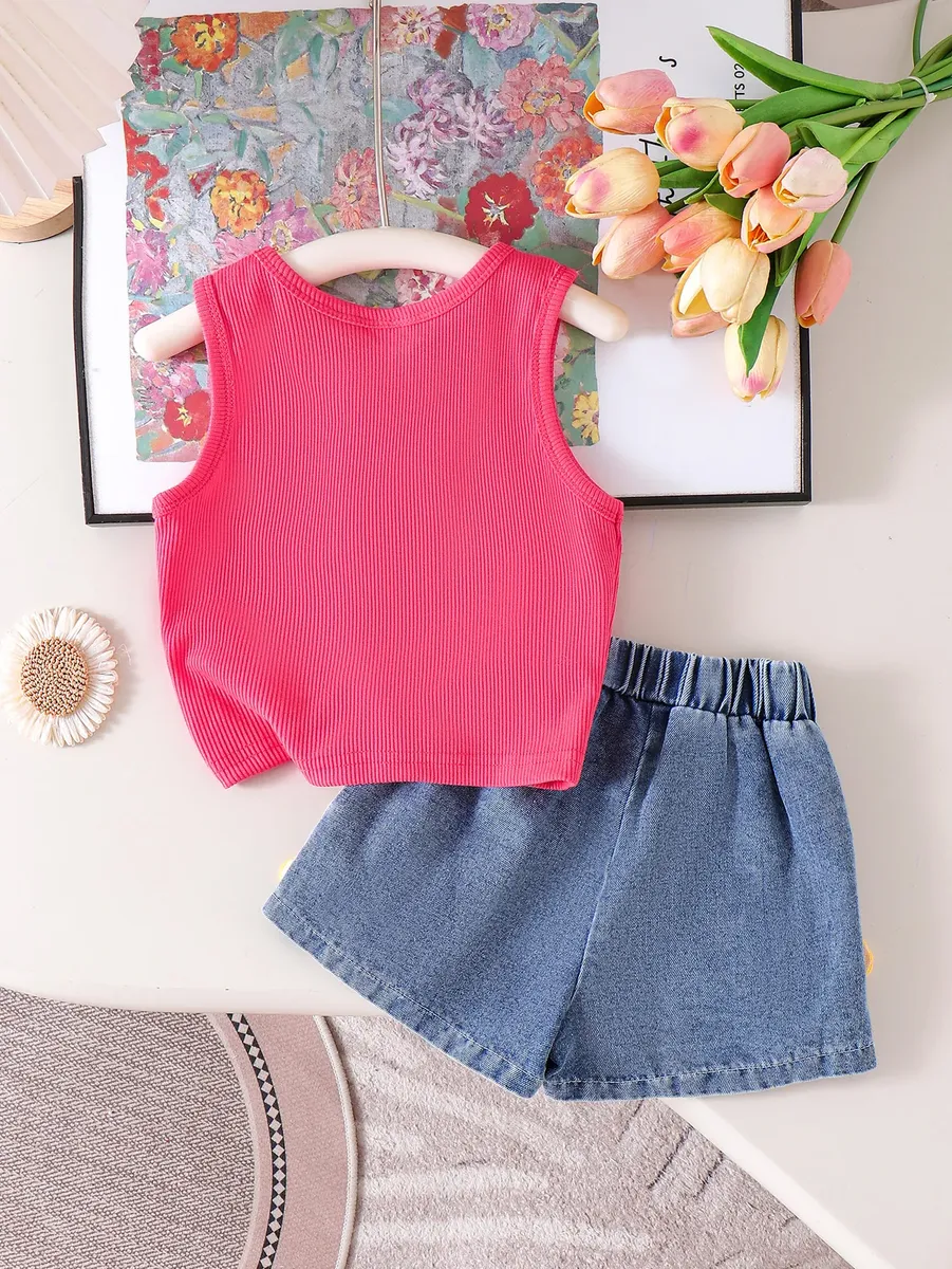 Conjunto Niña Flor Amarilla