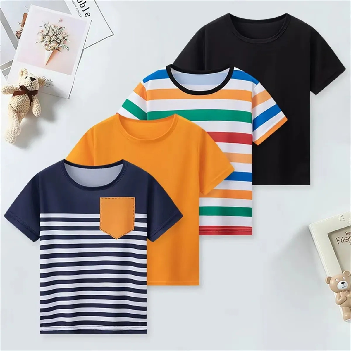 Pack x4 Camisetas Infantiles