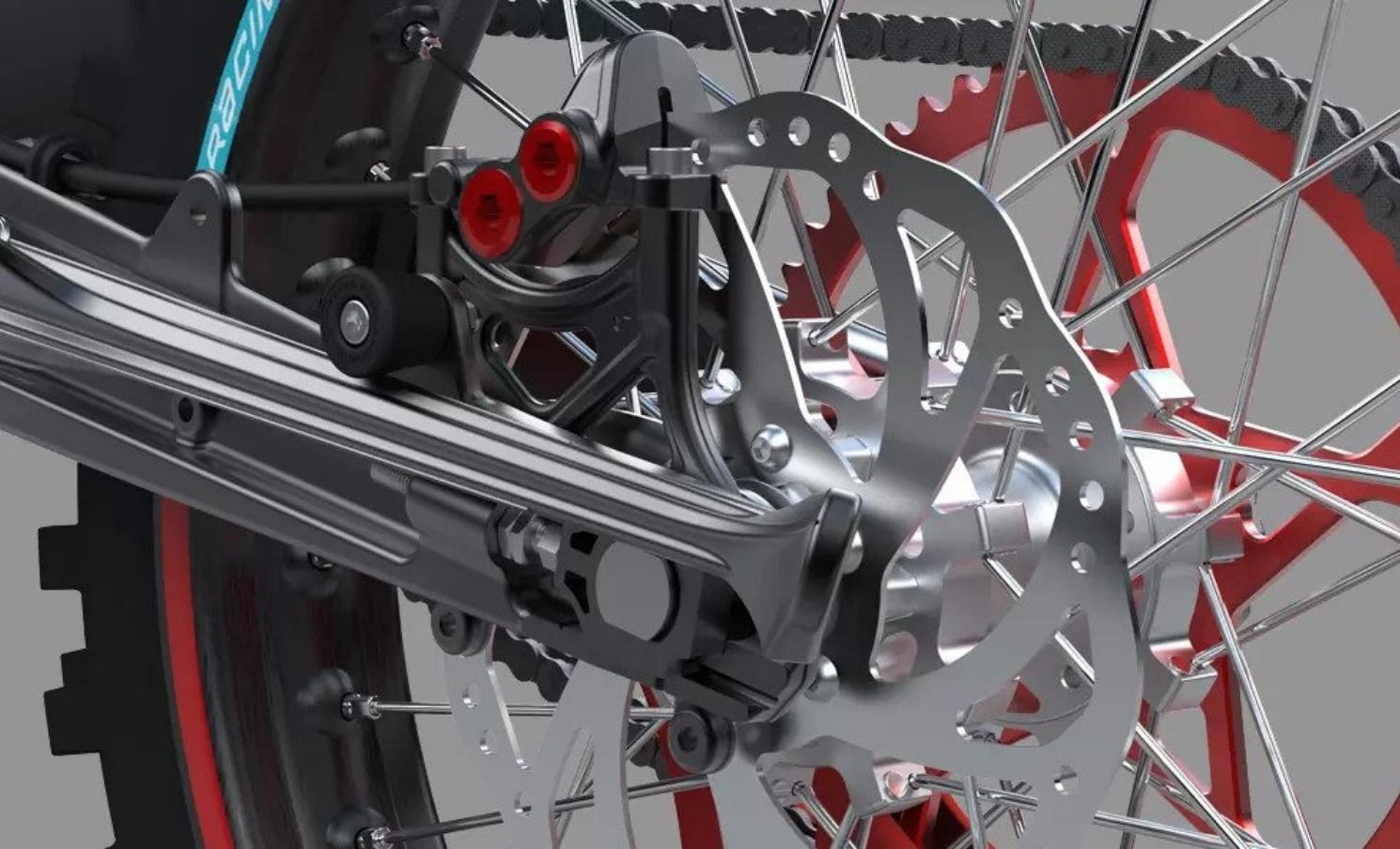 RFN Ares Road Legal Electric Motorcycle Black 74V43AH