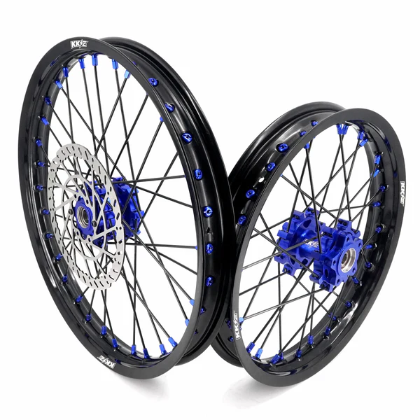 19" 16" New Black and blue Style Wheel Set | By KKE | For Sur Ron Light Bee, Eride pro Electric Dirt Bikes