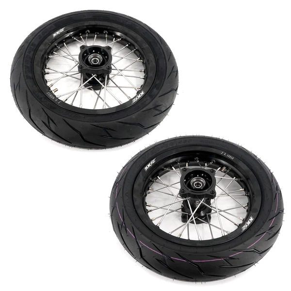 KKE 1.85*12’‘ & 2.15*12’‘ E-Bike Mini Wheels Kit with Tires Fit For Rawrr Mantis X 2024-2025 Black