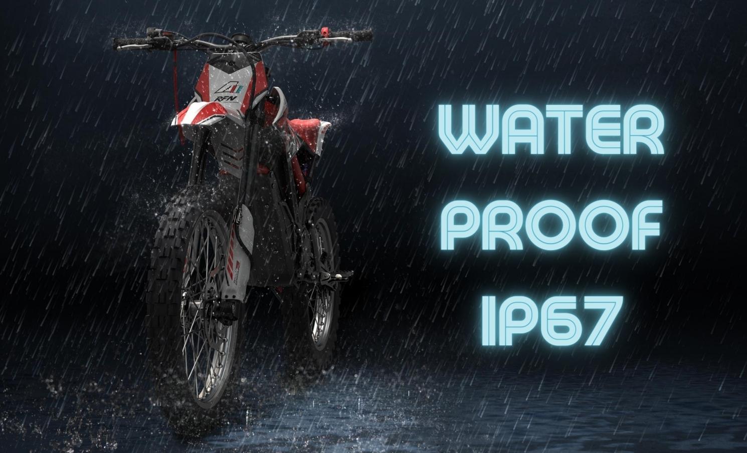 RFN Ares Road Legal Electric Motorcycle Black 74V43AH