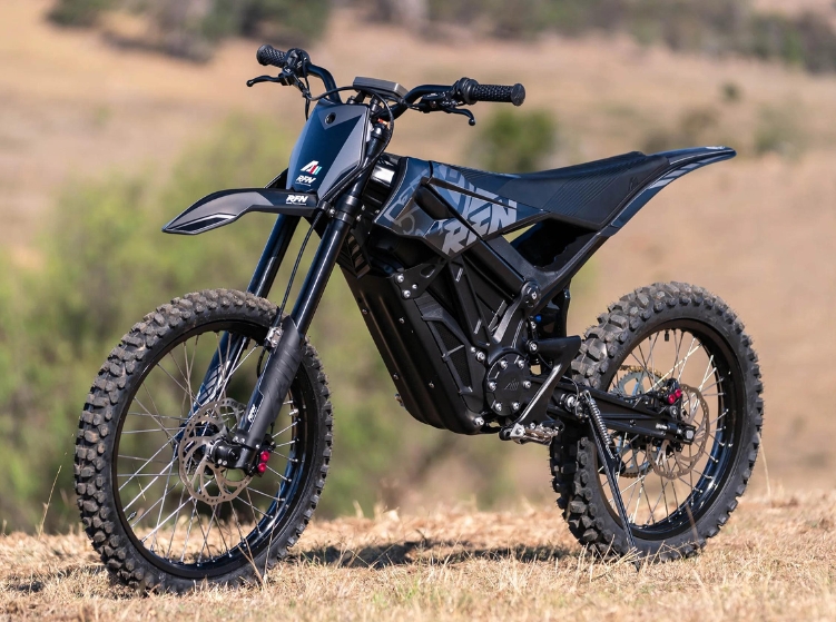 RFN Ares Road Legal Electric Motorcycle Black 74V43AH