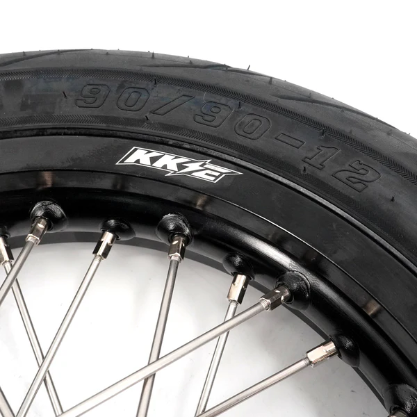 KKE 1.85*12’‘ & 2.15*12’‘ E-Bike Mini Wheels Kit with Tires Fit For Rawrr Mantis X 2024-2025 Black