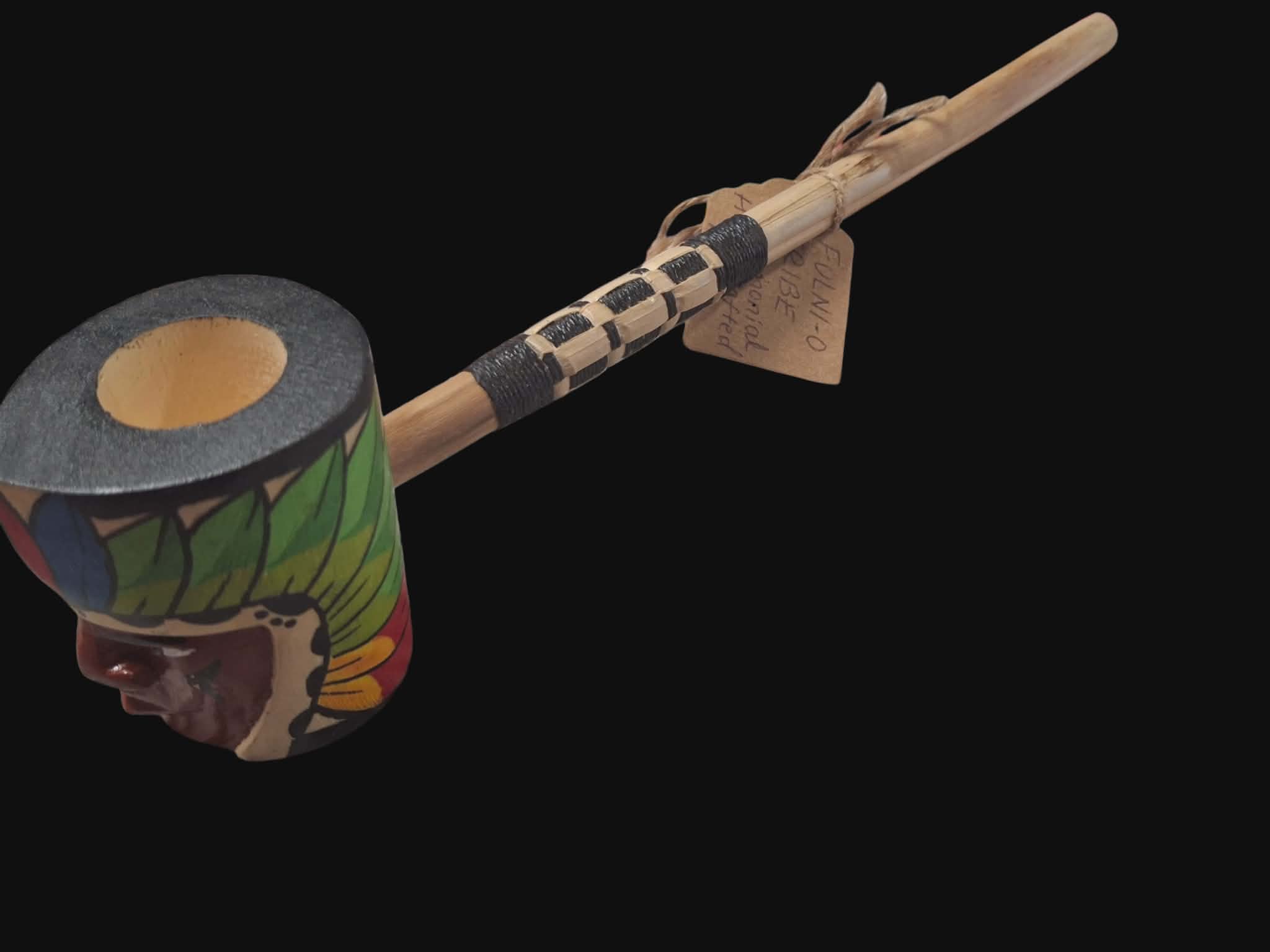 Fulni-ô Tribe Ceremonial Pipe – Handcrafted Sacred Tool (Brazil) 🌿🔥