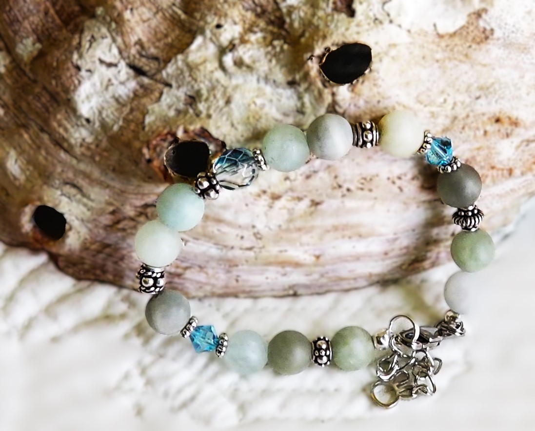 SAND & SEA - Aquamarine & Sterling Bracelet