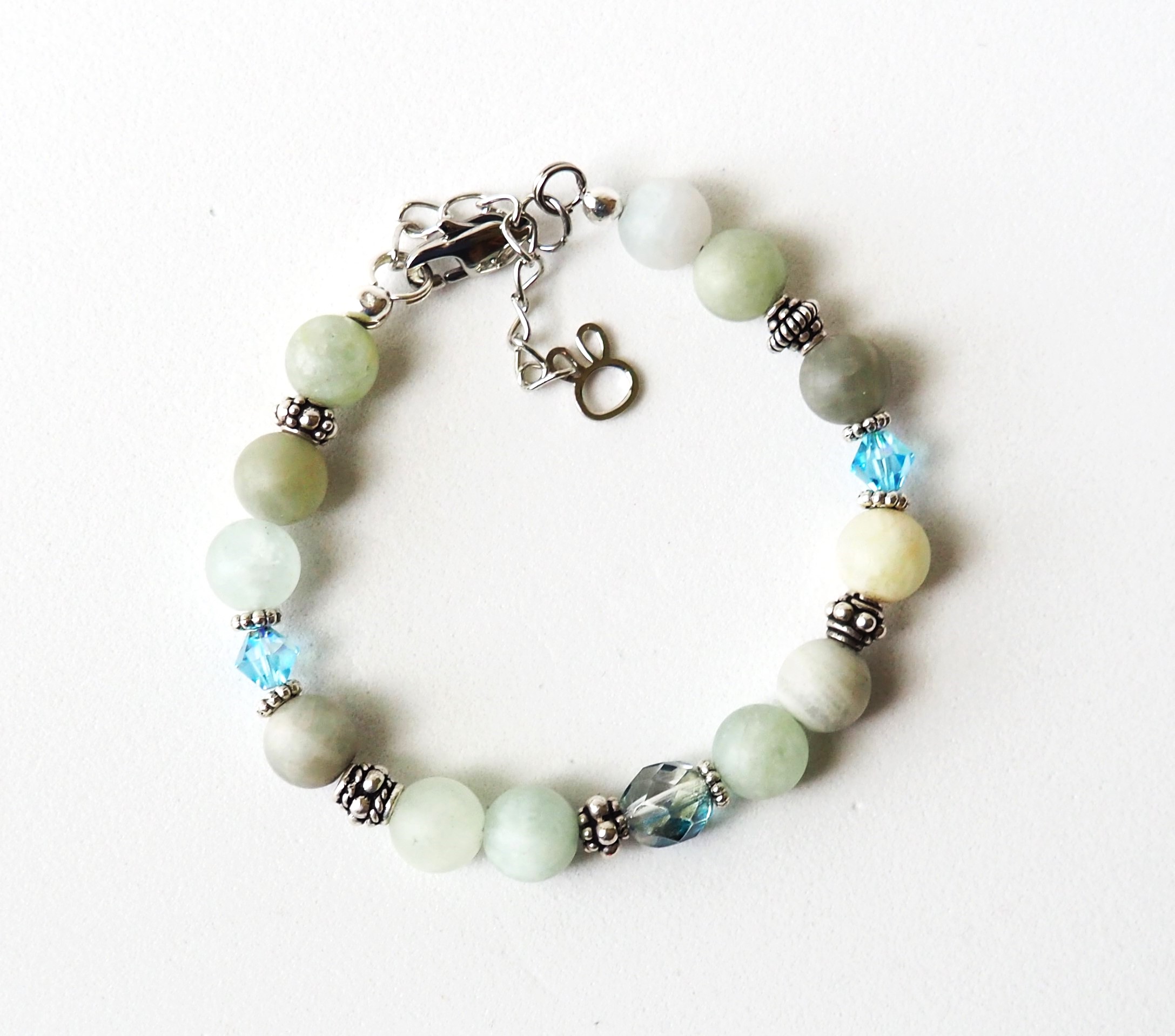 SAND & SEA - Aquamarine & Sterling Bracelet