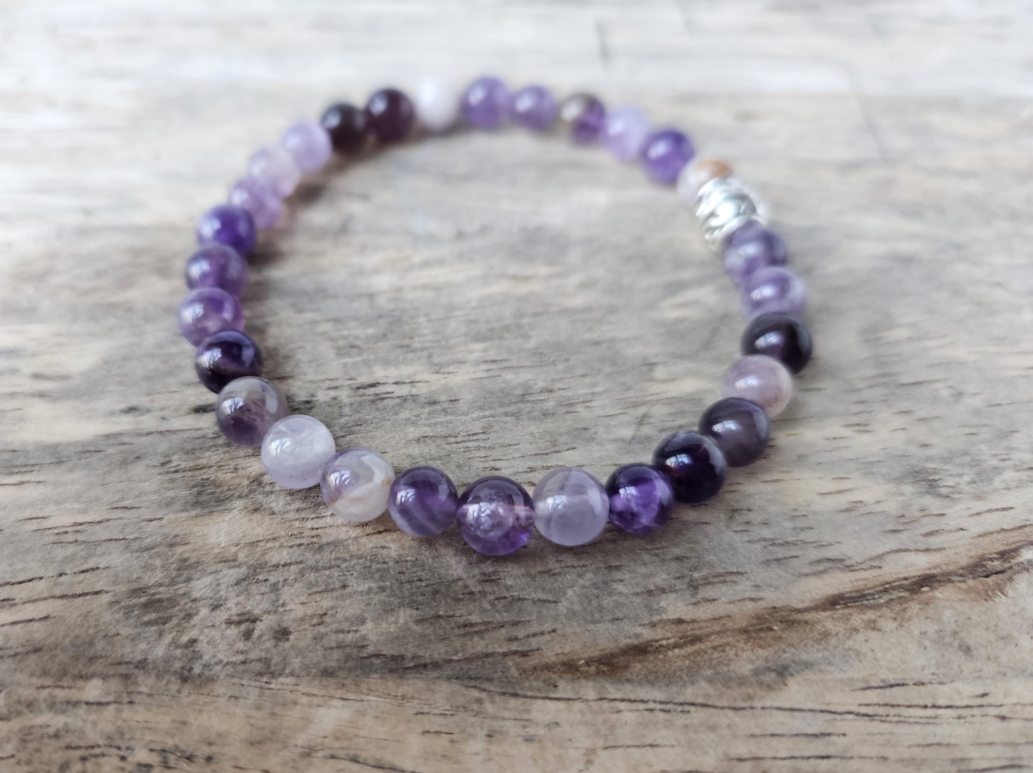 Amethyst Stretch Bracelet - ORCHID 
