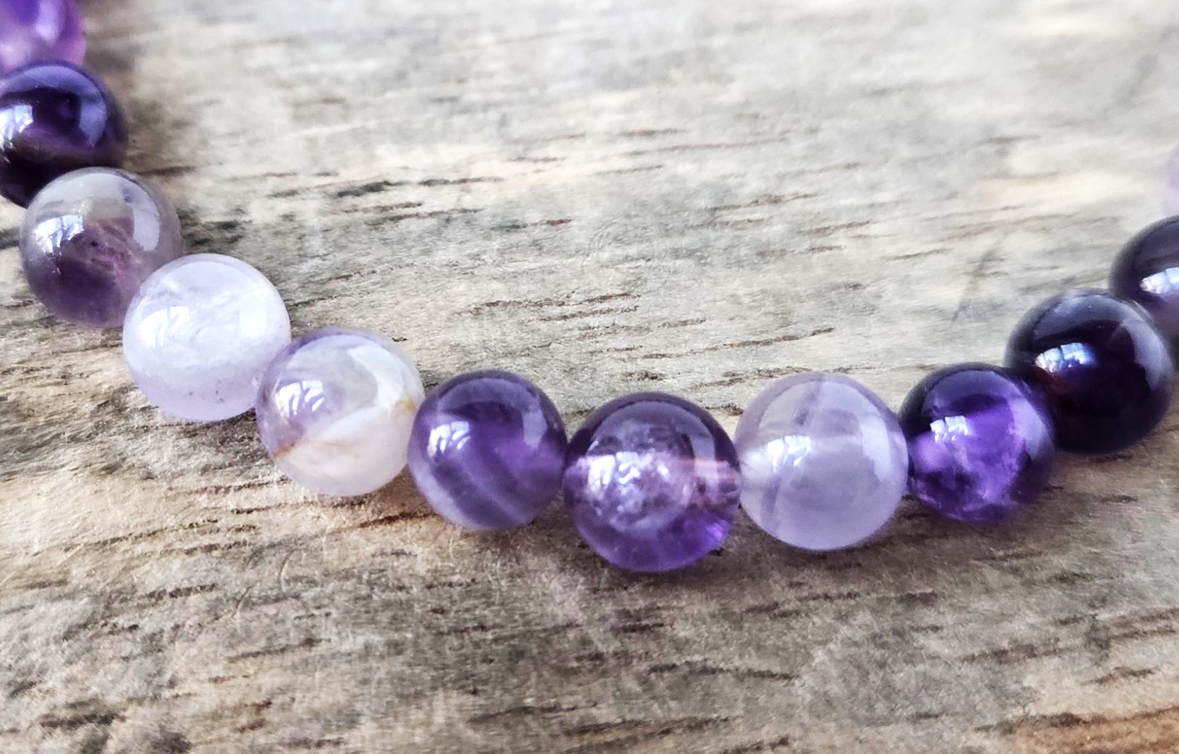 Amethyst Stretch Bracelet - ORCHID 