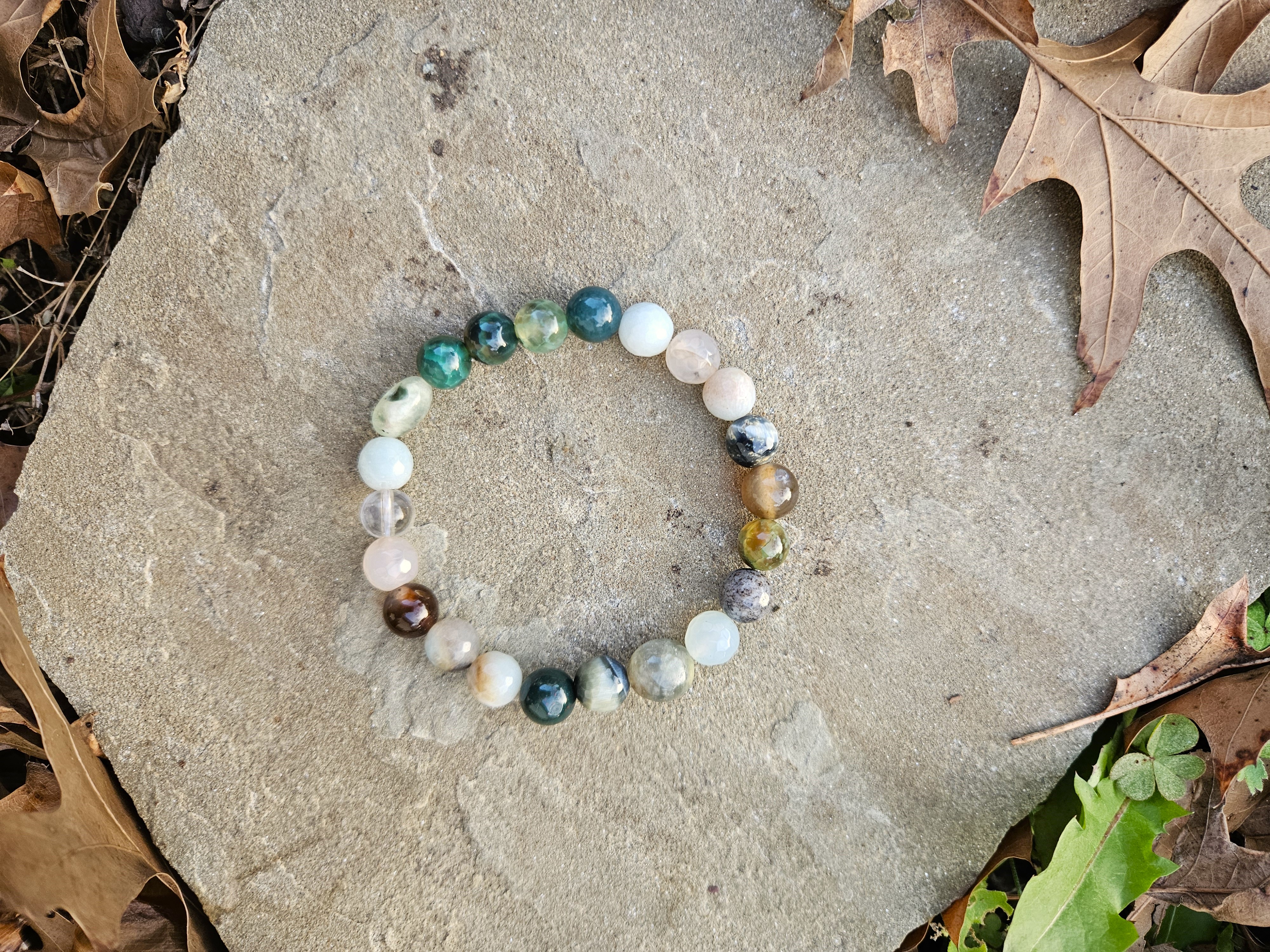 RUSTIC Gemstone Stretch Bracelet
