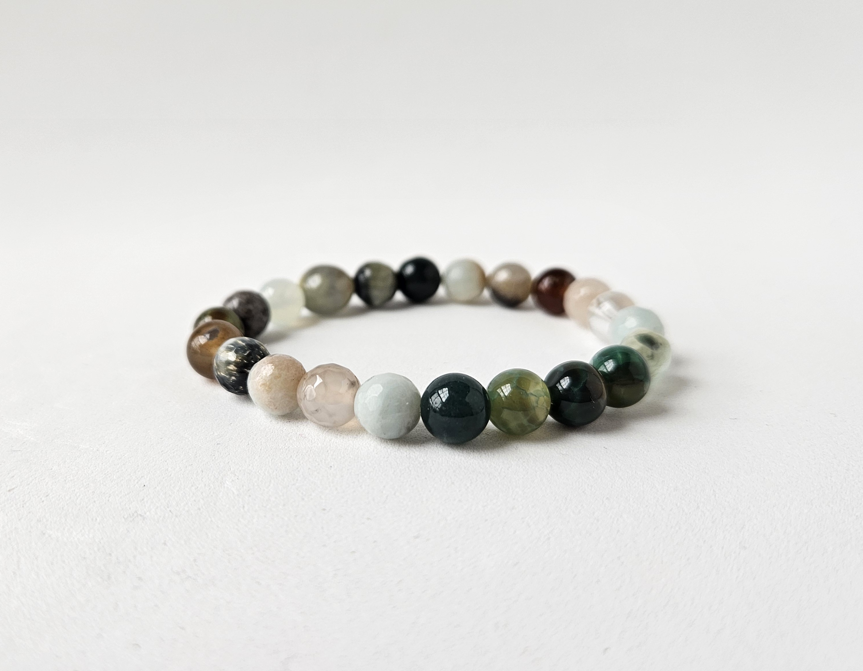RUSTIC Gemstone Stretch Bracelet