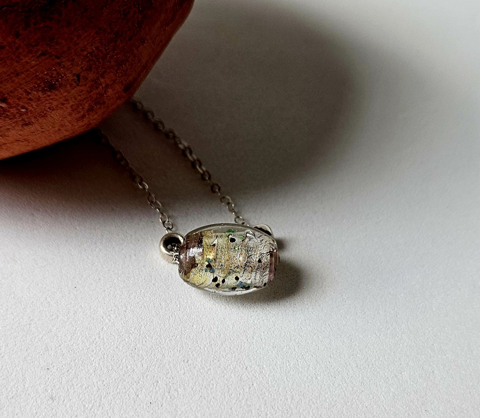 Sterling & Glass Bead Necklace - MUSE 
