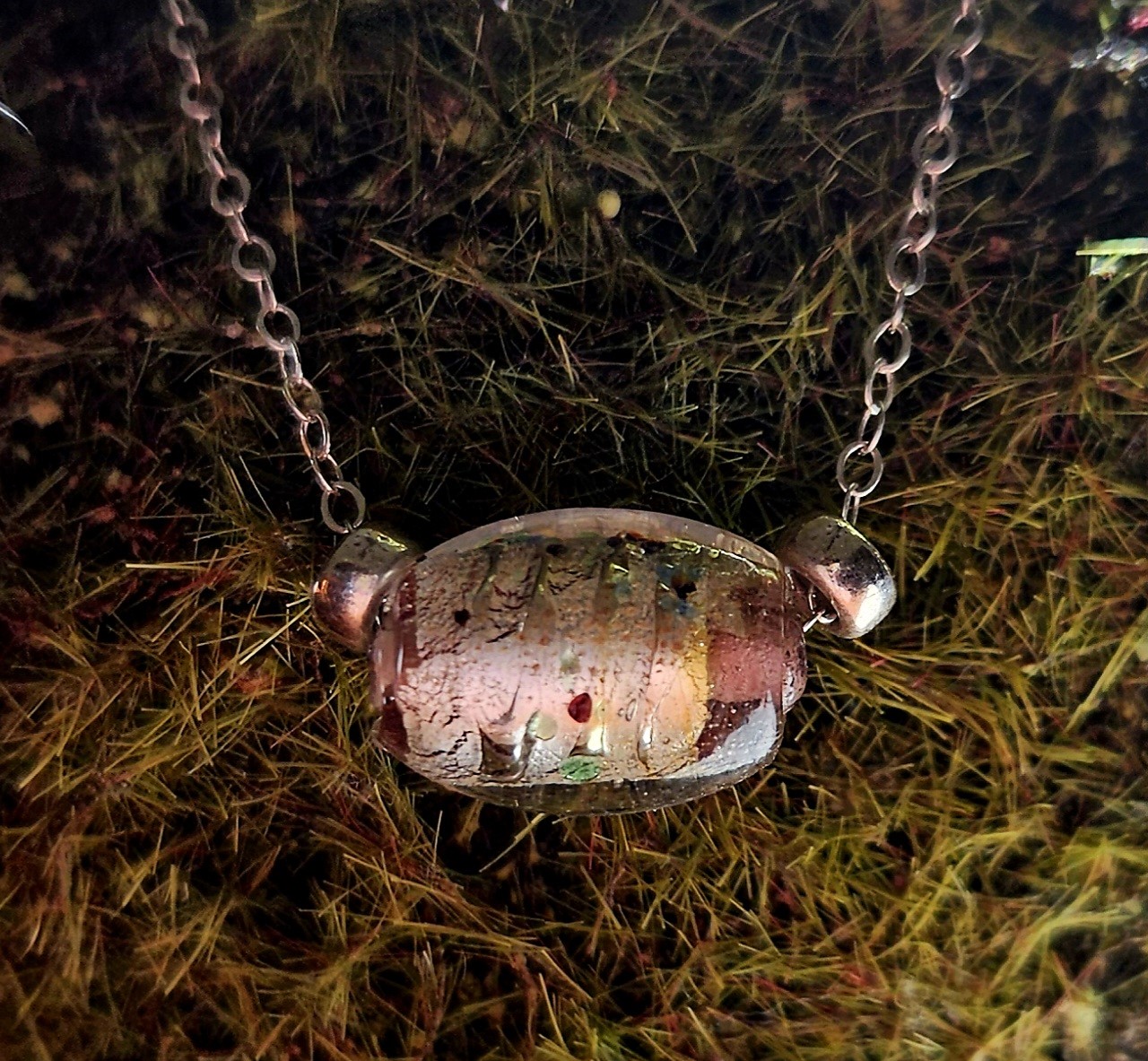 Sterling & Glass Bead Necklace - MUSE 