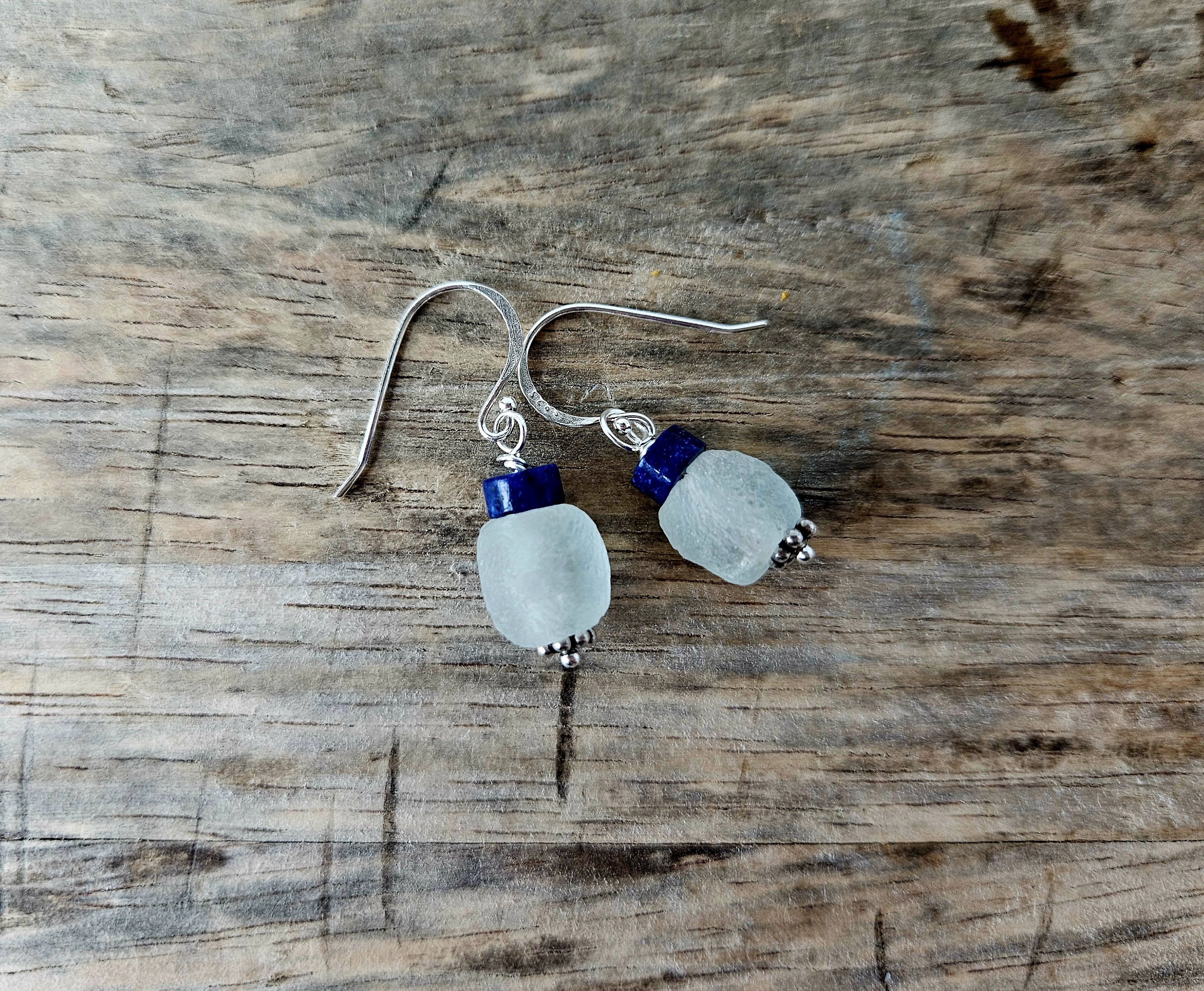 ALBA Sea Glass Beaded Earrings