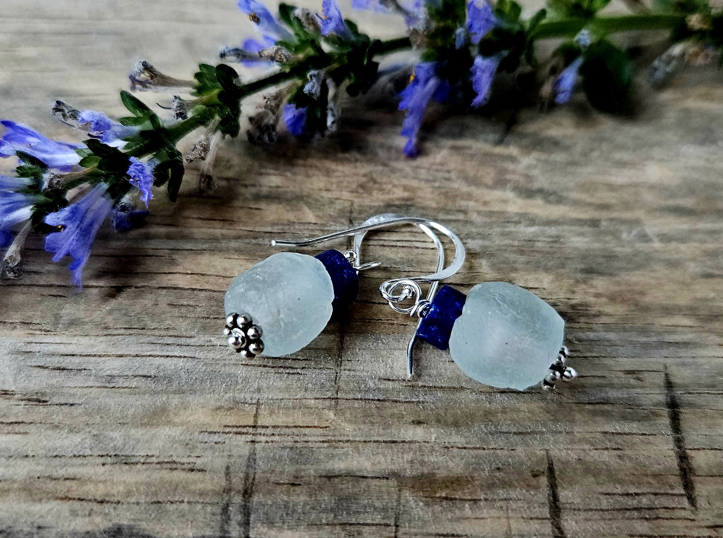 ALBA Sea Glass Beaded Earrings